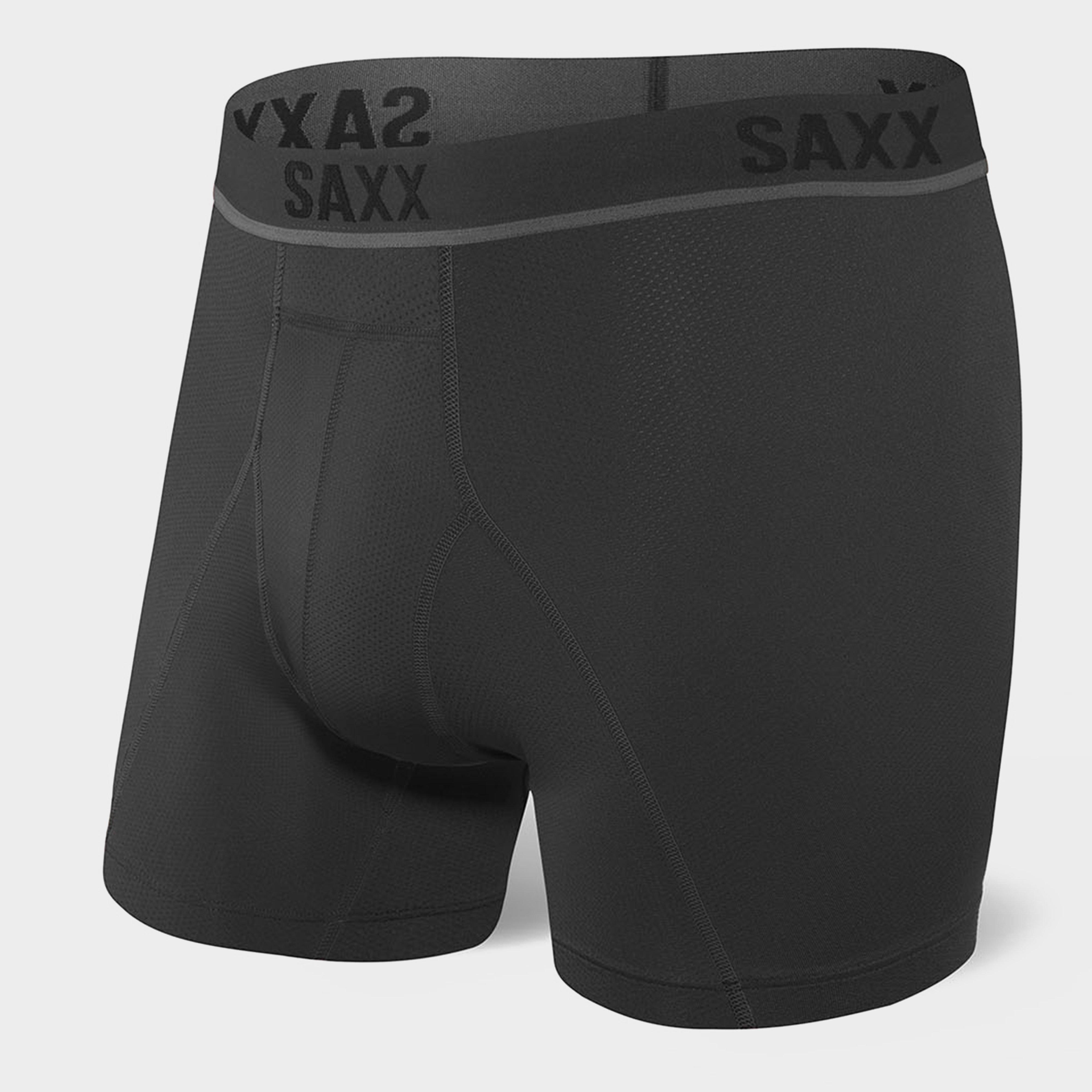 Saxx Mens Kinetic Hd Boxer Briefs - Black/blk  Black/blk