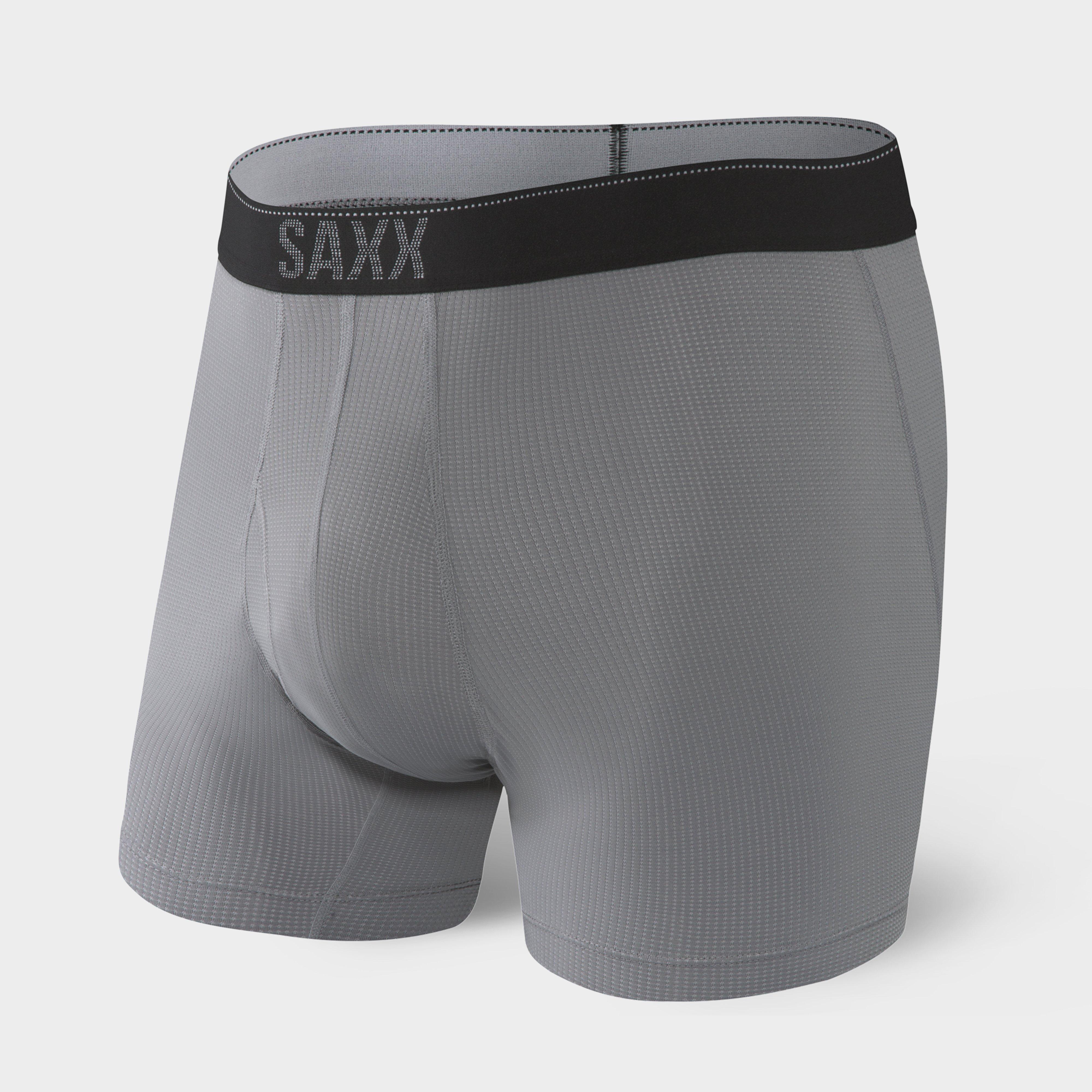 Saxx Saxx Mens Quest Boxer Brief - Grey/dark Grey  Grey/dark Grey
