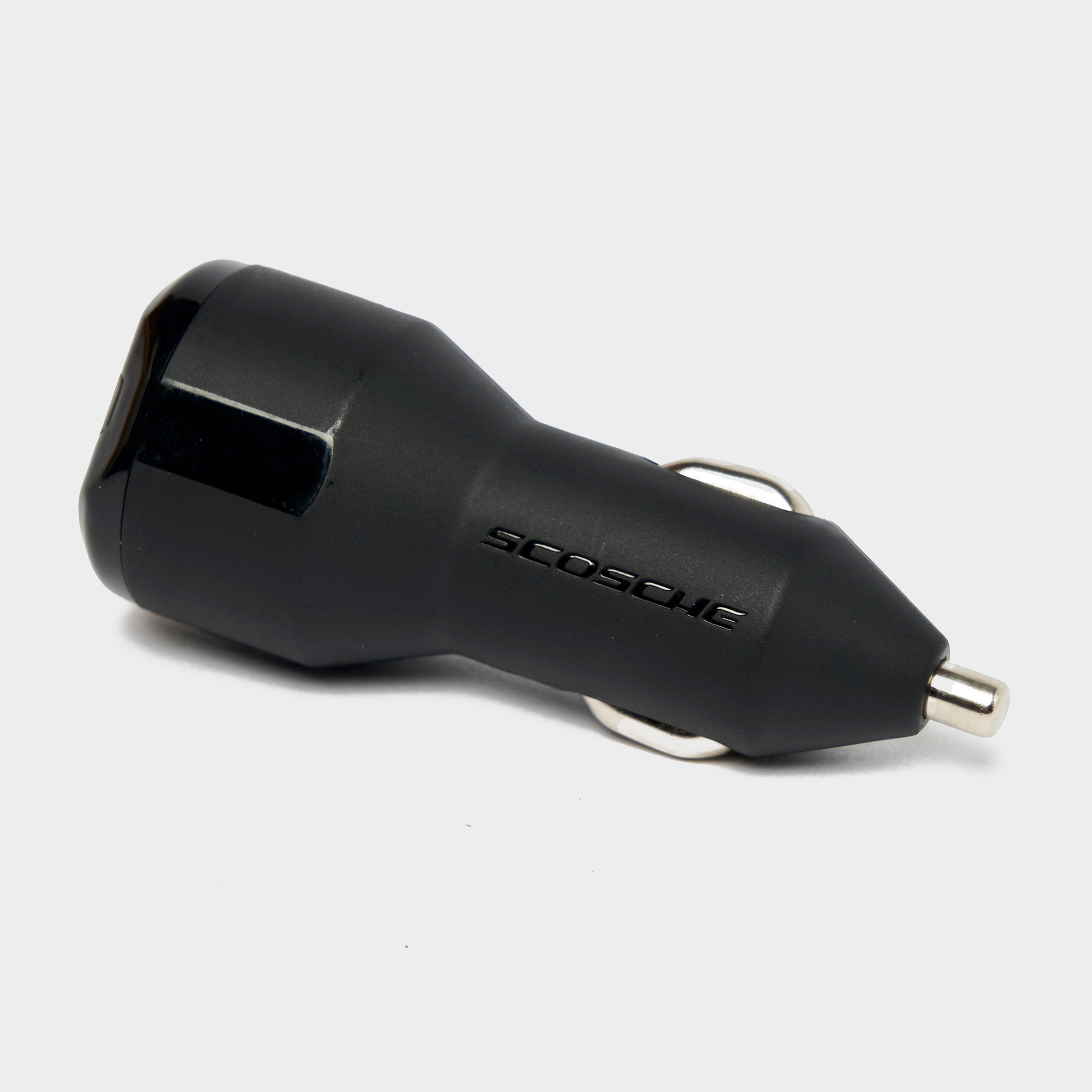 Scosche 30w Combo Car Charger - Black/charg  Black/charg
