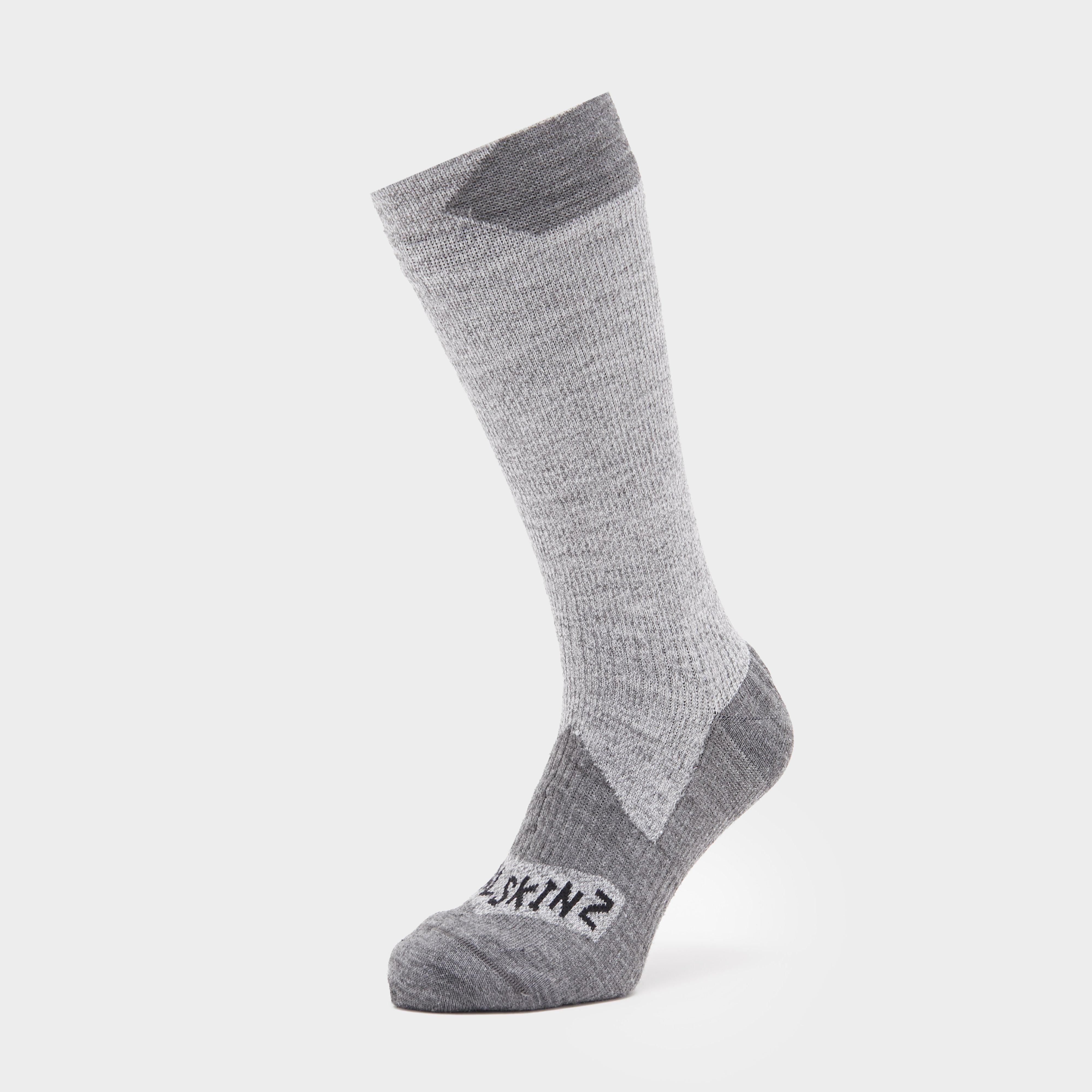Sealskinz Waterproof All Weather Mid Length Socks - Grey/dgy  Grey/dgy