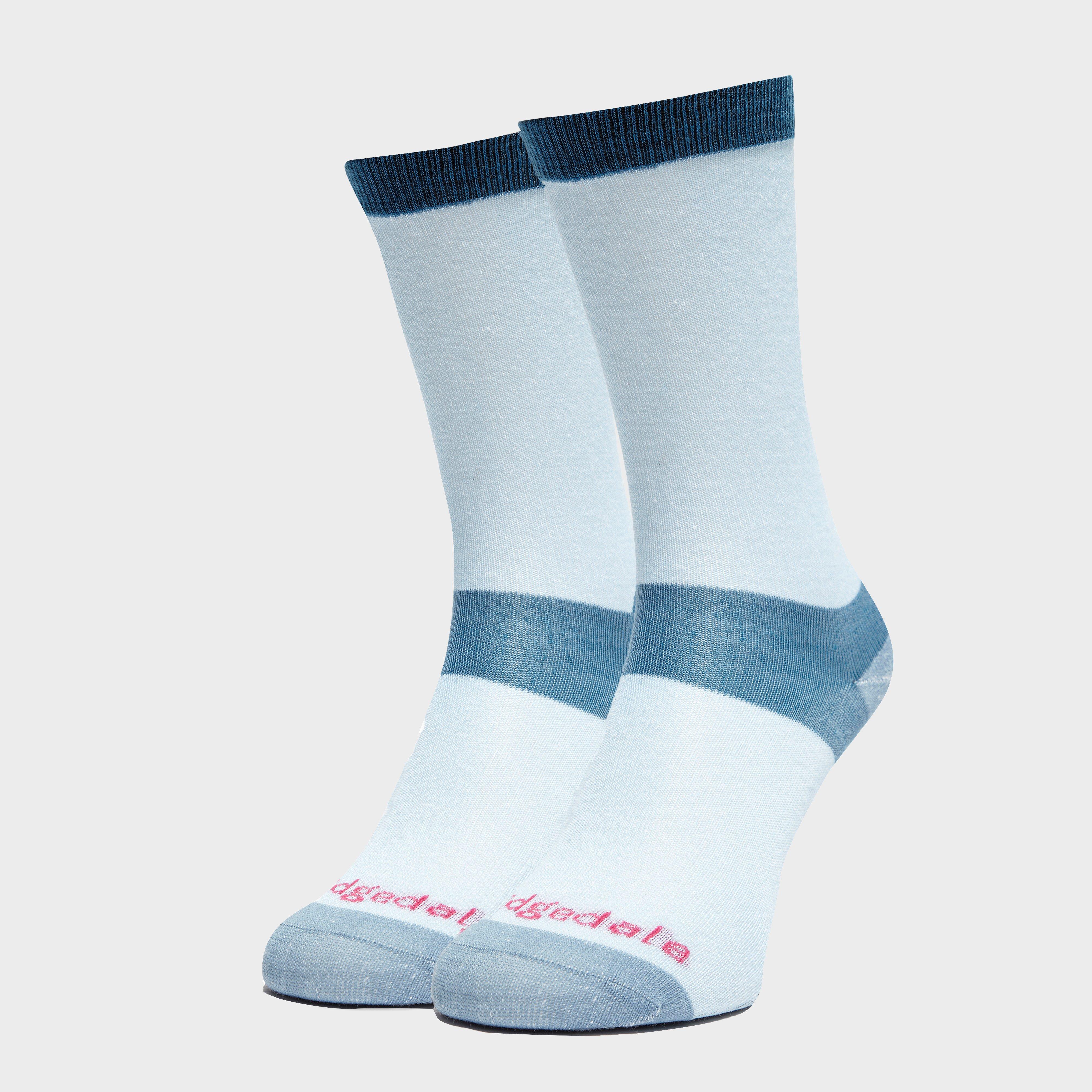 Bridgedale Womens Coolmax Liner Sock - Blue/lbl  Blue/lbl
