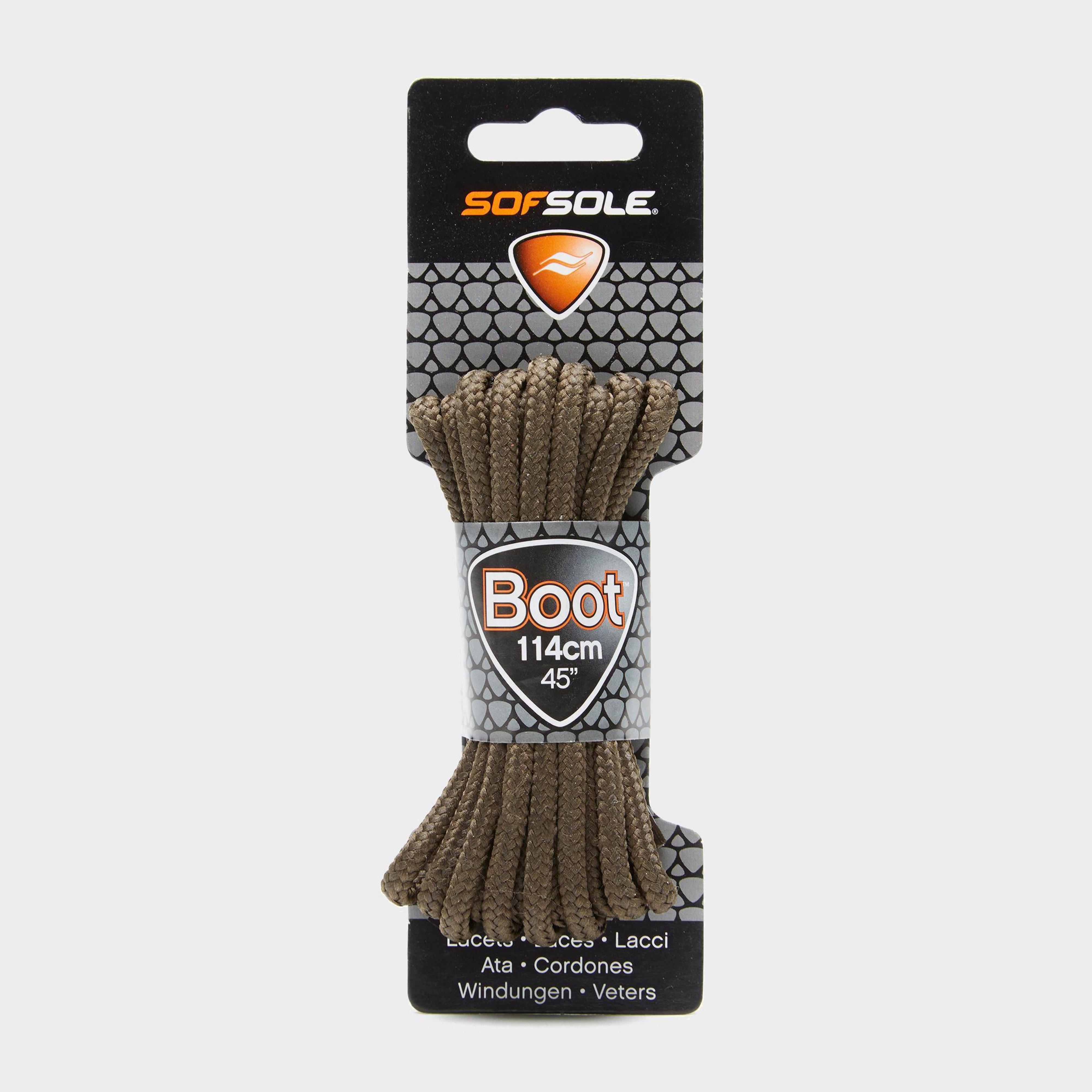 Sof Sole Wax Boot Laces - 114cm - Brown/dbn  Brown/dbn