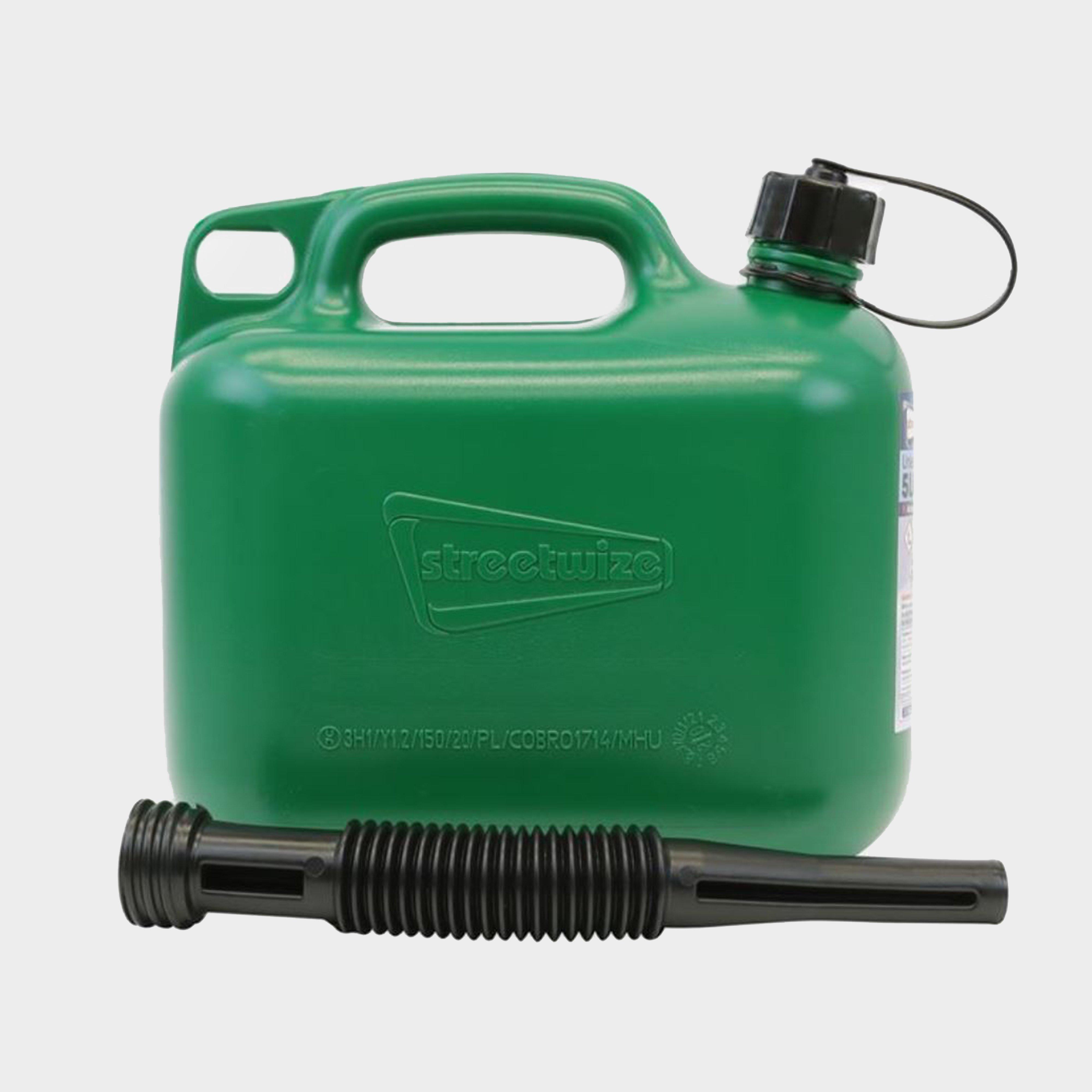 Streetwize 5l Fuel Can (unleaded Petrol) - Green/grn  Green/grn