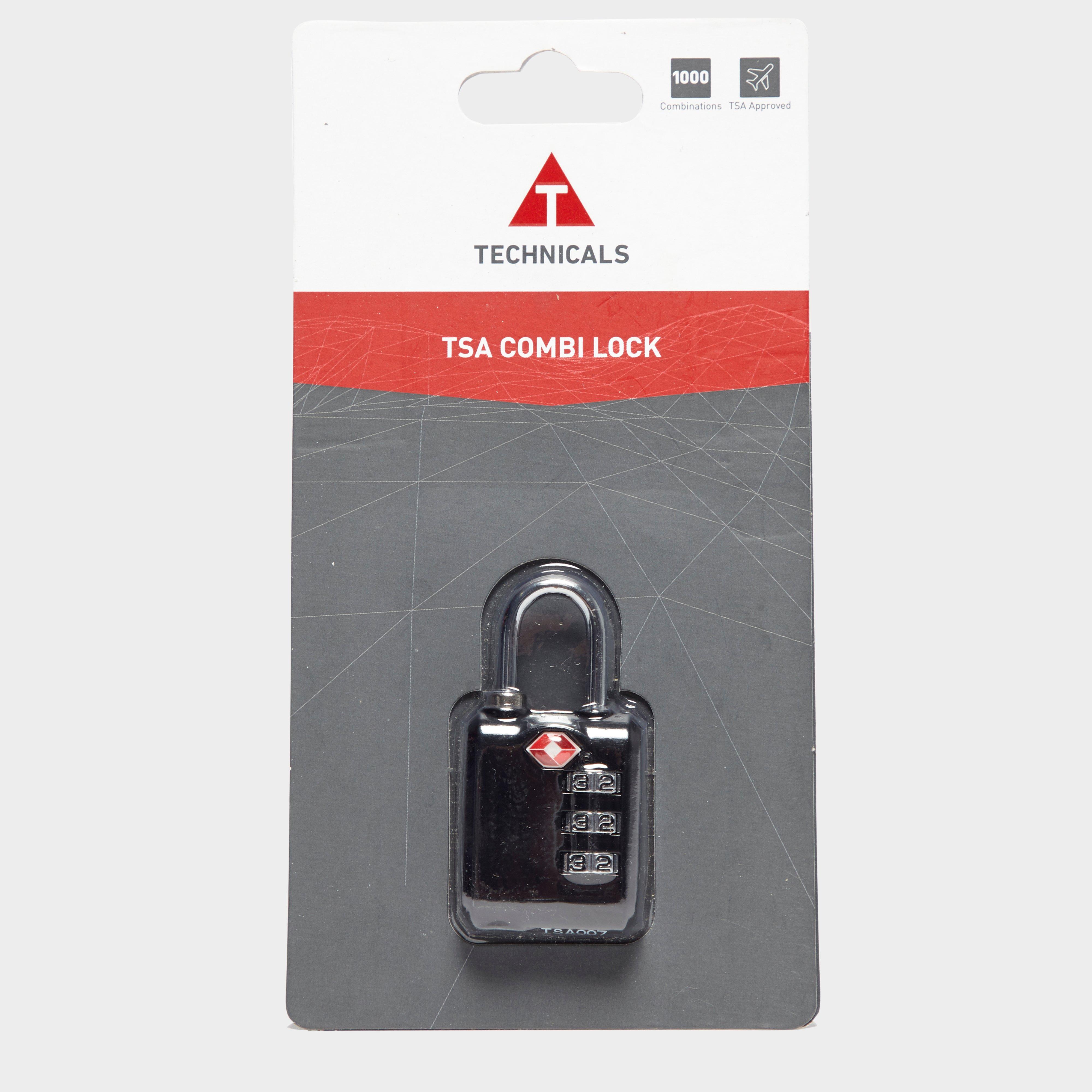 Technicals Tsa Approved 3-digit Combination Lock - Black/blk  Black/blk