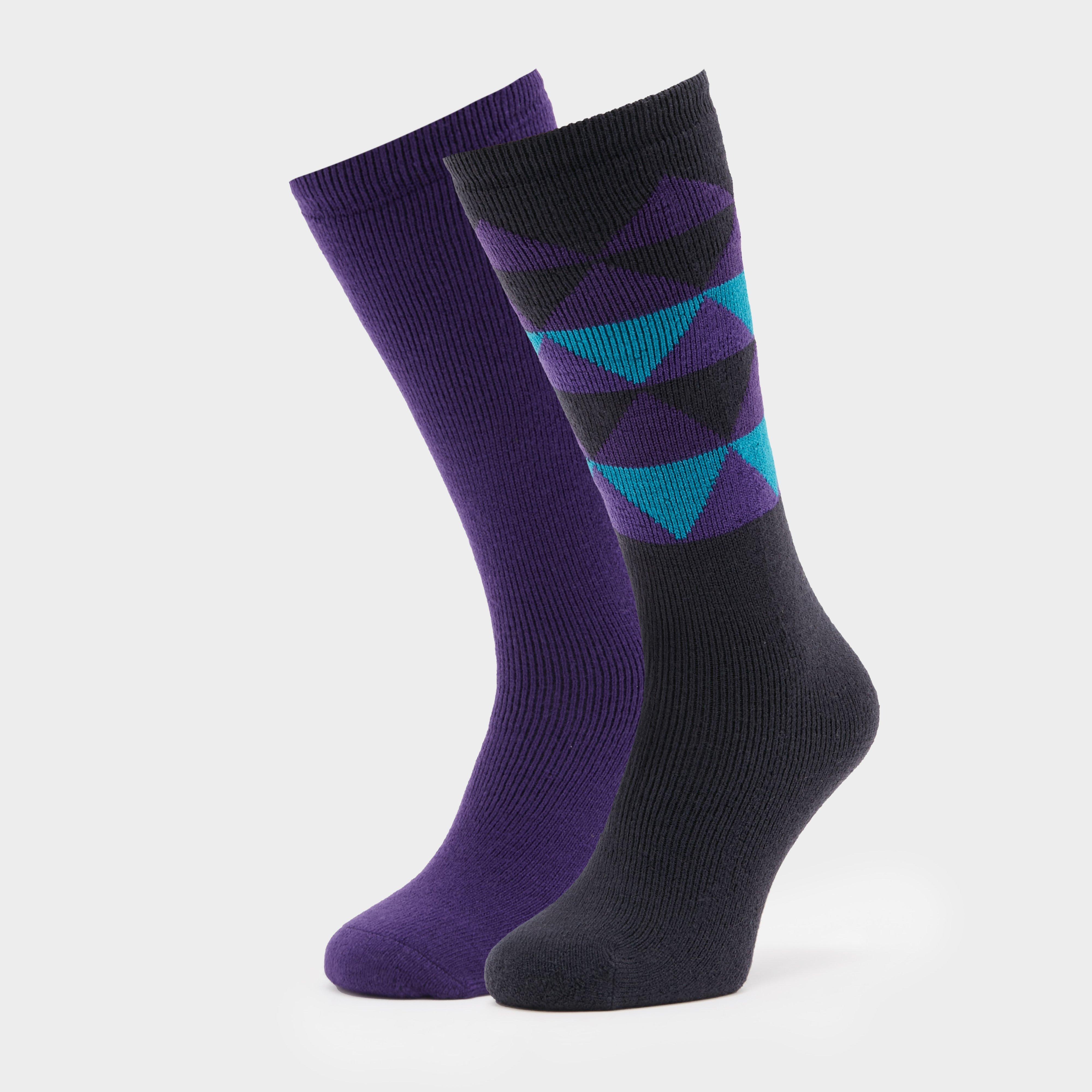 The Edge Womens Oslo Socks (twin Pack) - Multi/socks  Multi/socks
