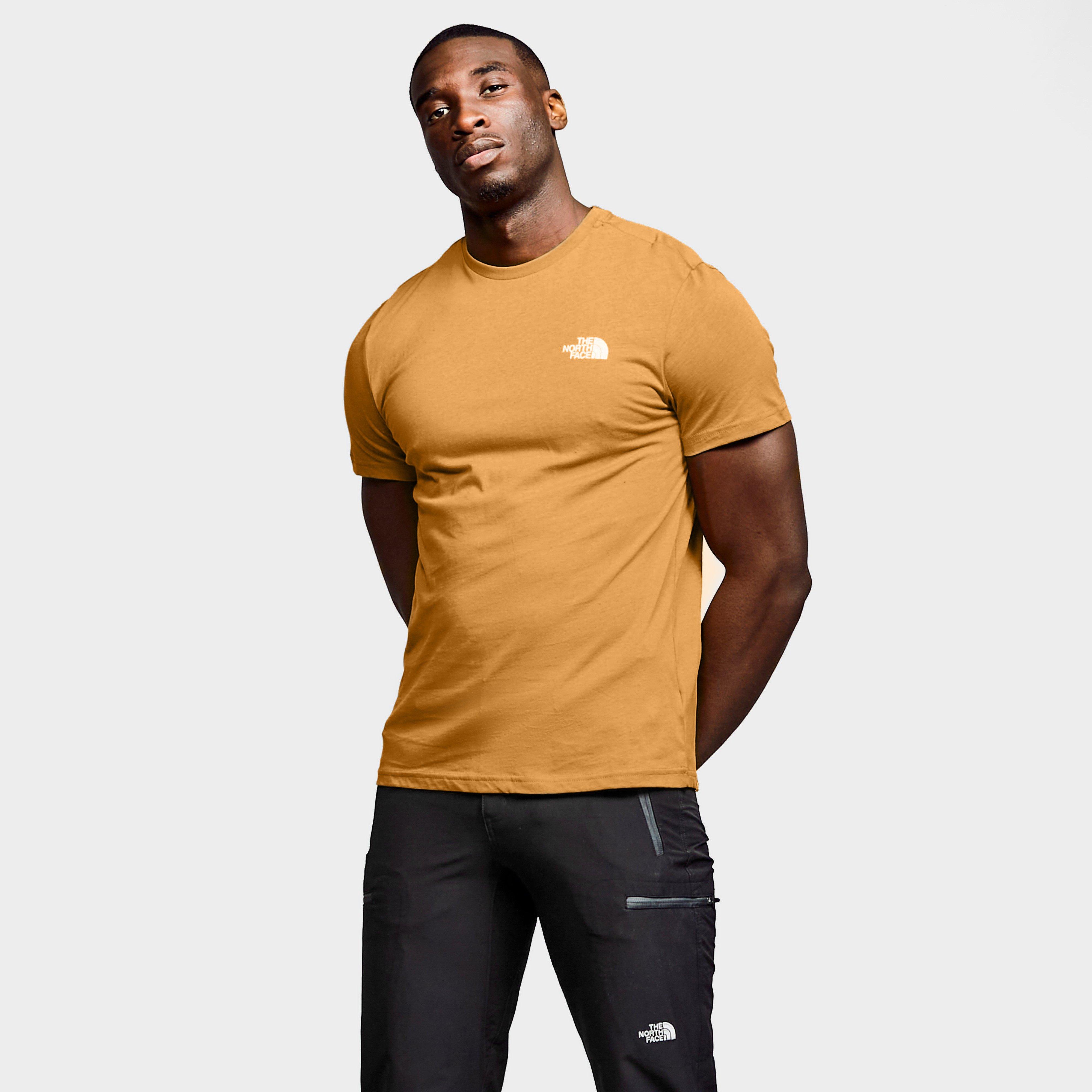 The North Face Mens Simple Dome T-shirt - Yellow/tan  Yellow/tan