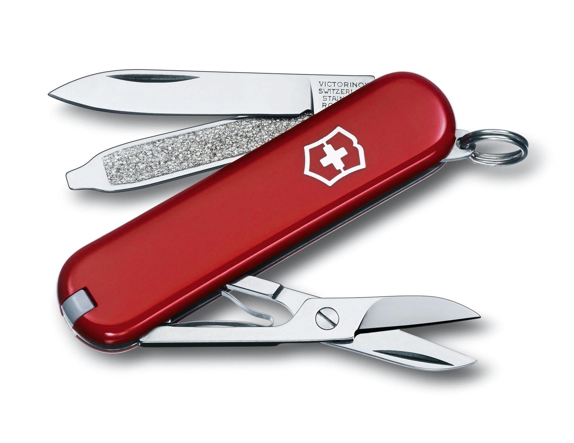 Victorinox Classic Swiss Army Knife - Red/red  Red/red
