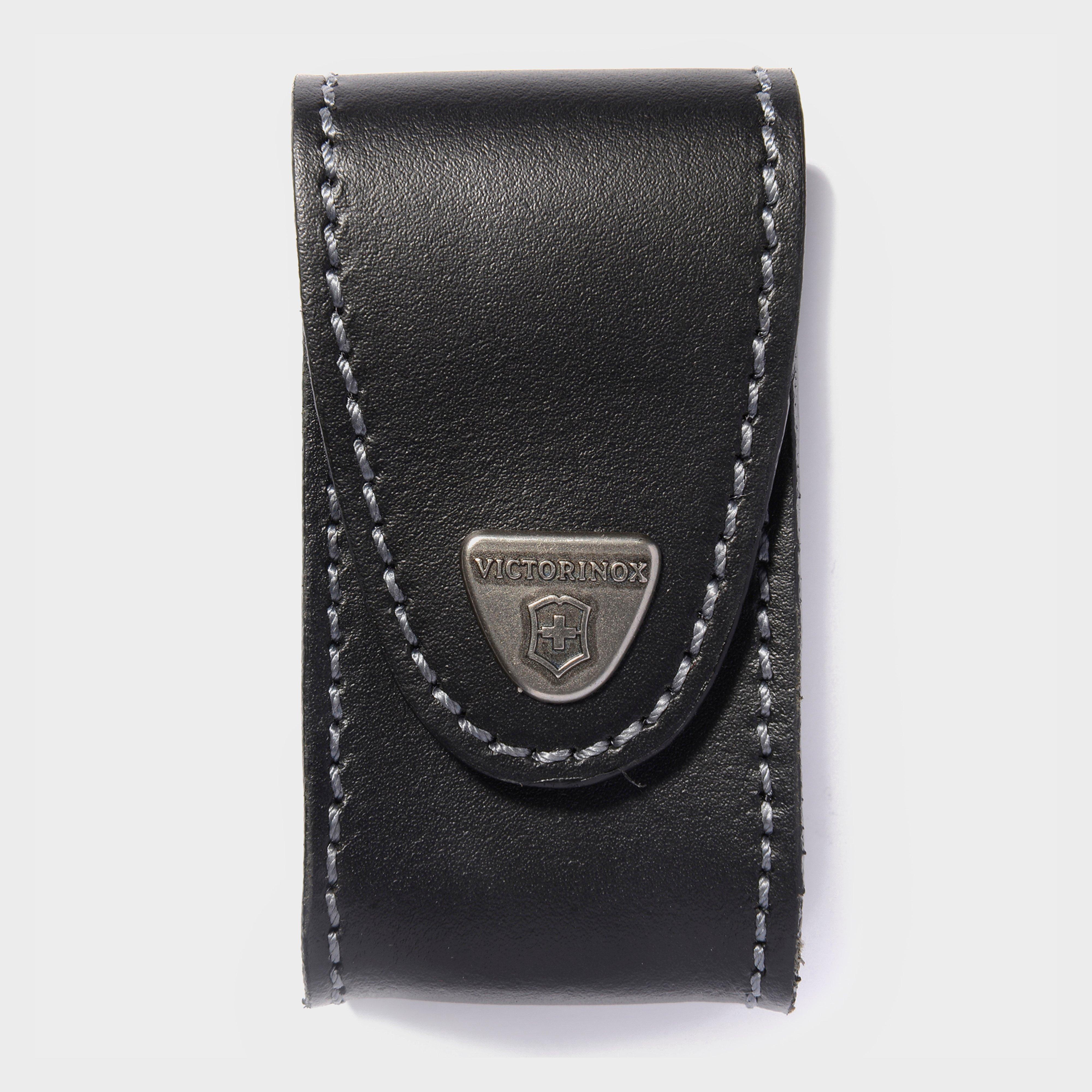 Victorinox Pocket Knife Leather Belt Pouch 5-8 Layers - Black/blk  Black/blk