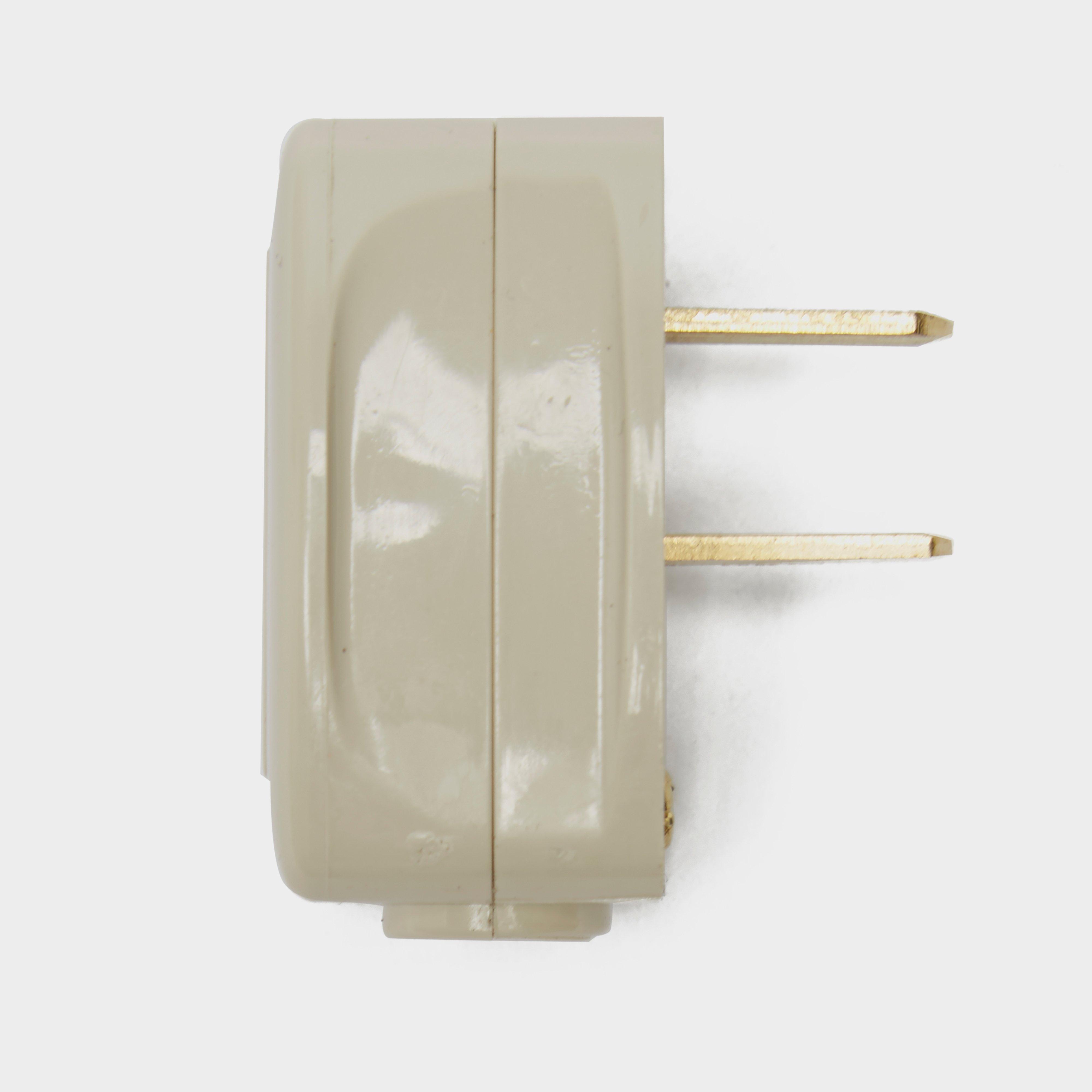 W4 Clipsal 2-pin 12v Plug - Cream/plug  Cream/plug