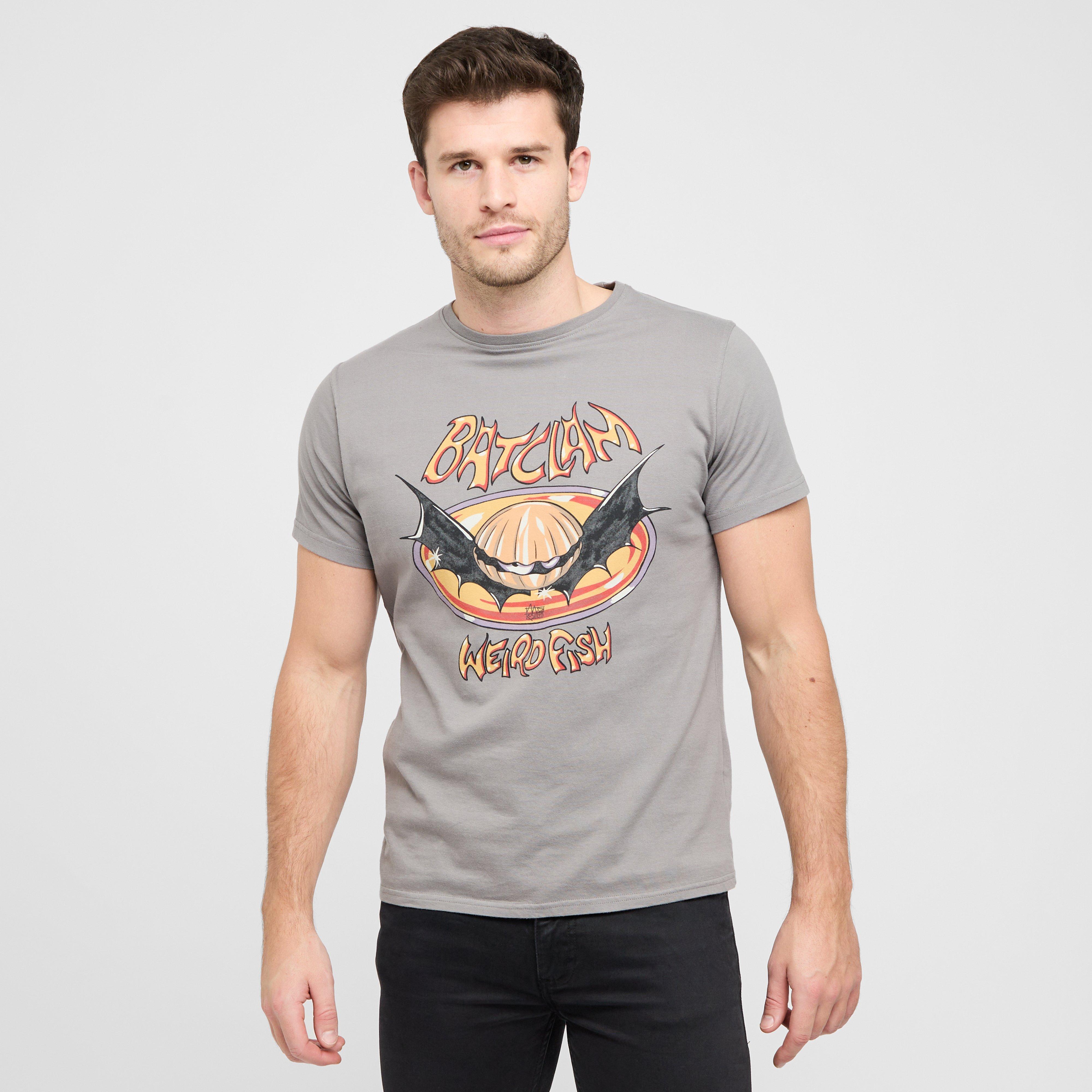 Weird Fish Mens Batclam T-shirt - Grey/gry  Grey/gry
