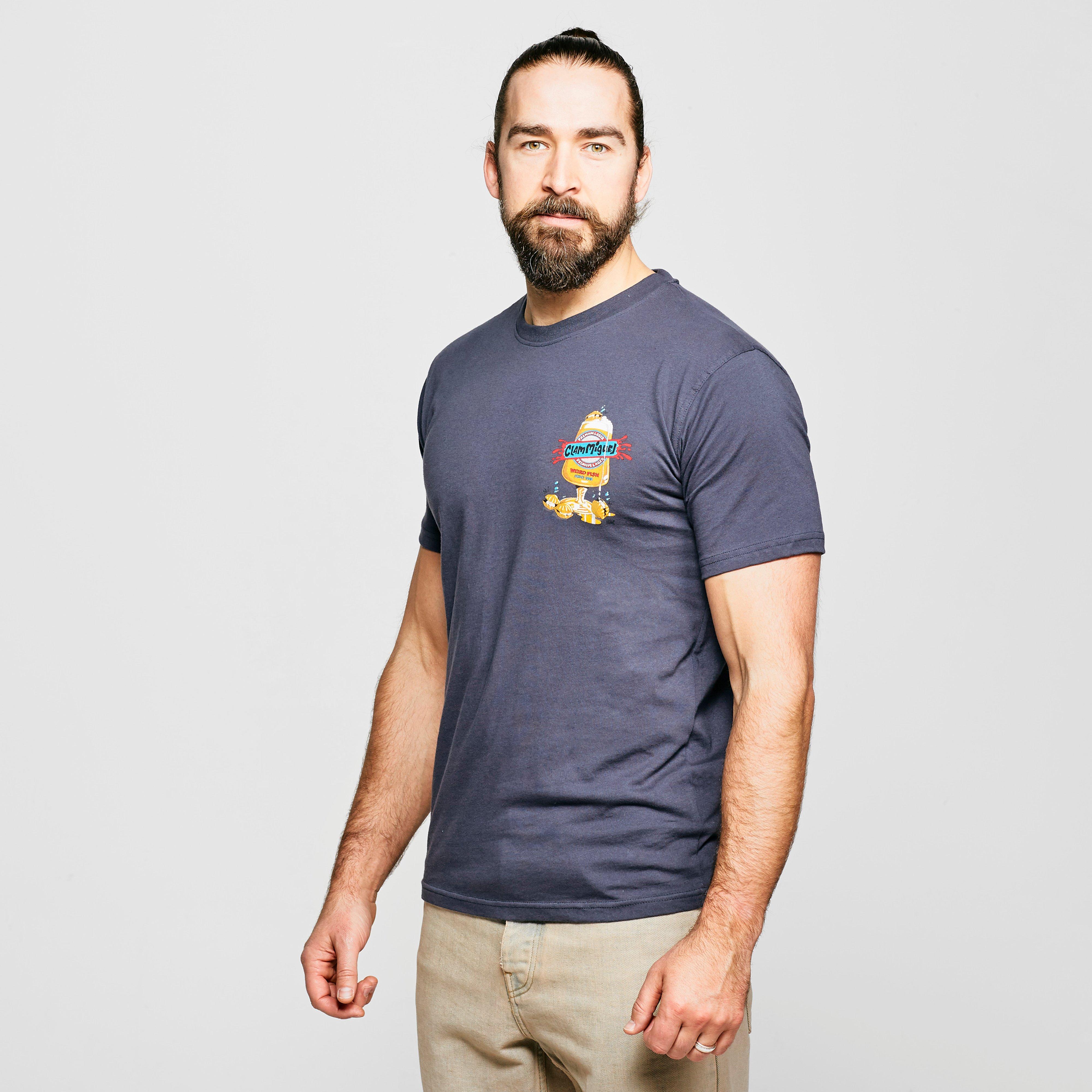 Weird Fish Mens Clam Miguel Artist T-shirt - Navy/nvy  Navy/nvy