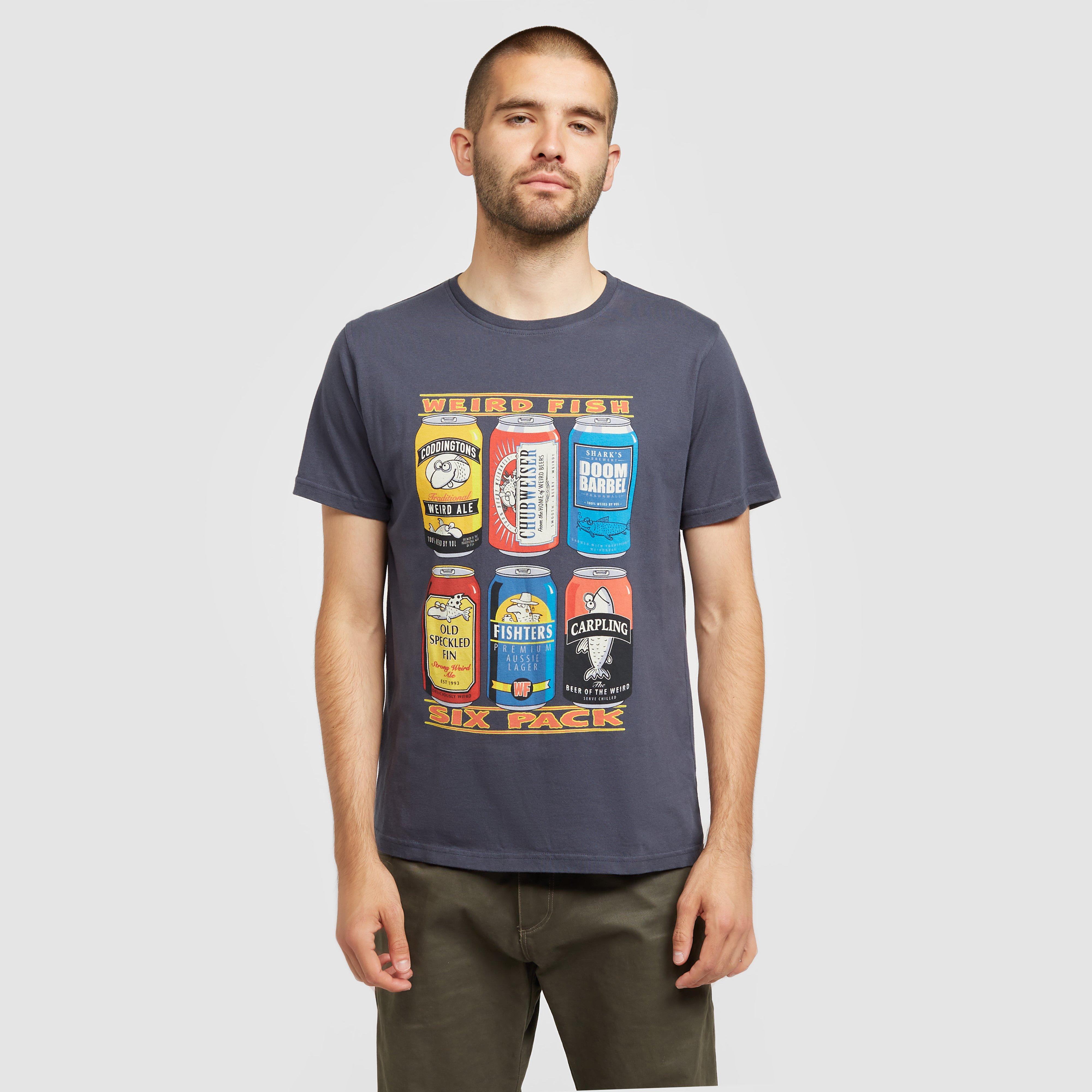 Weird Fish Mens Six Pack T-shirt - Navy/navy  Navy/navy