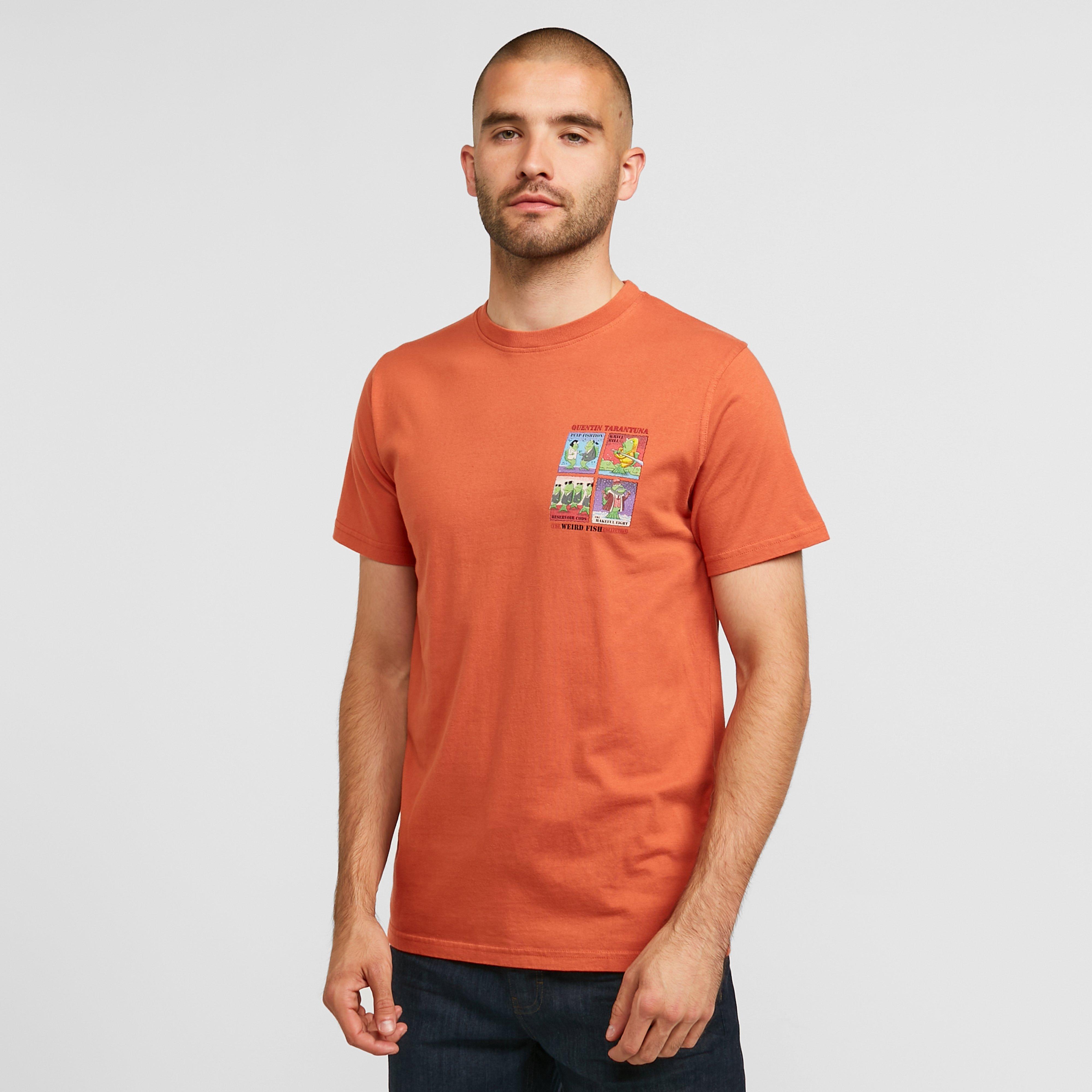 Weird Fish Mens Tarentuna T-shirt - Orange/org  Orange/org