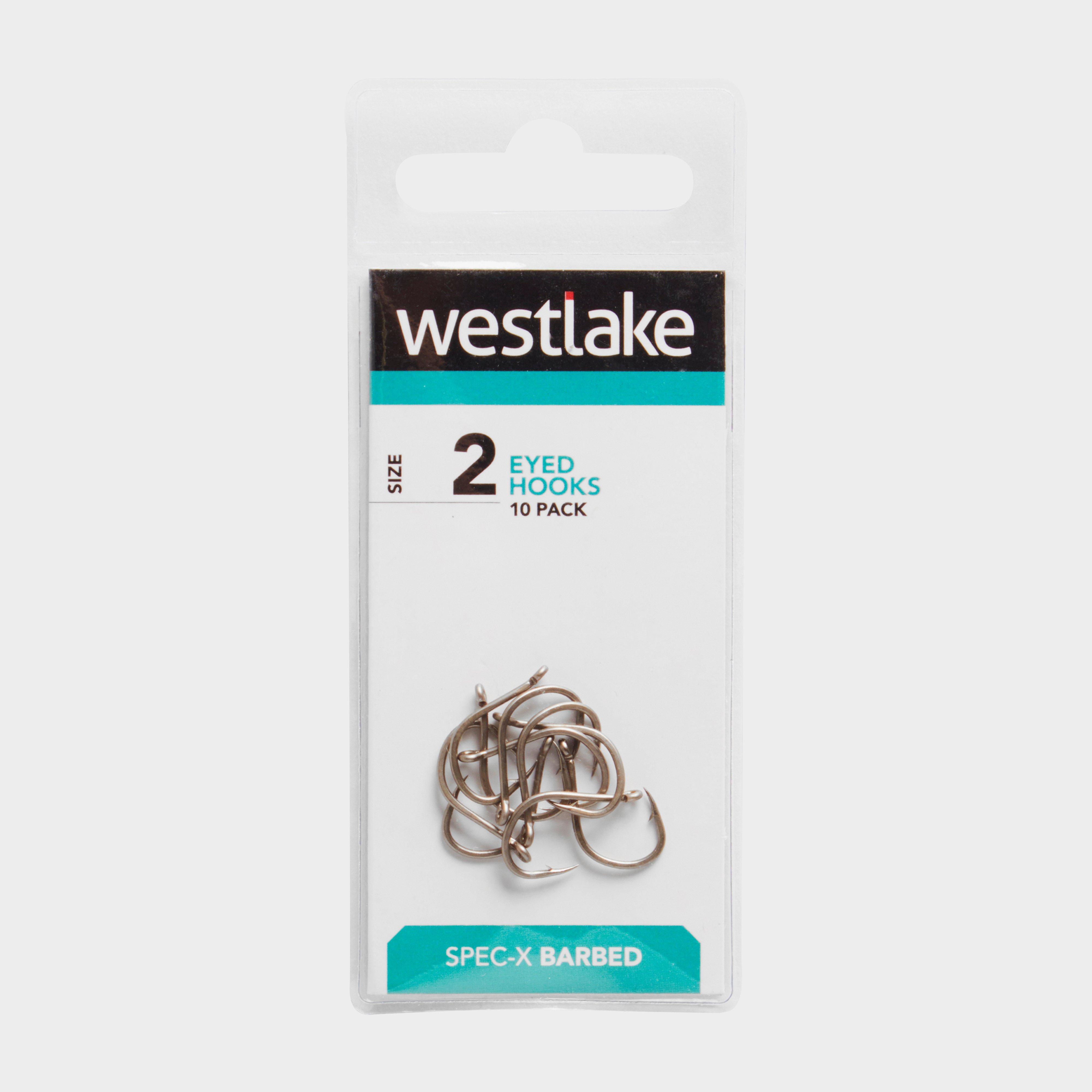 Westlake Barbed Eyed Hooks (size 2) - Silver/2  Silver/2