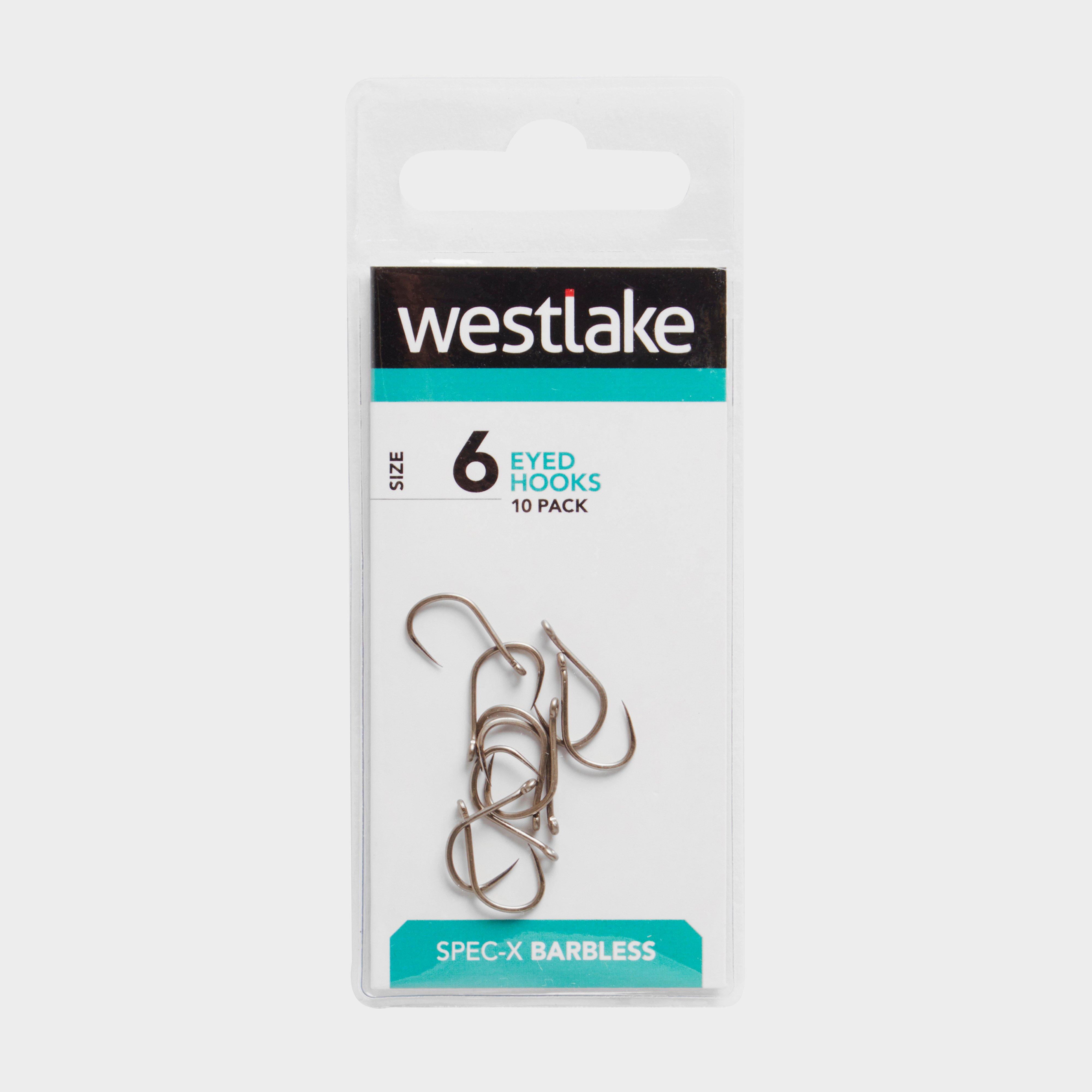 Westlake Barbless Eyed Hooks (size 6) - Brown/6  Brown/6