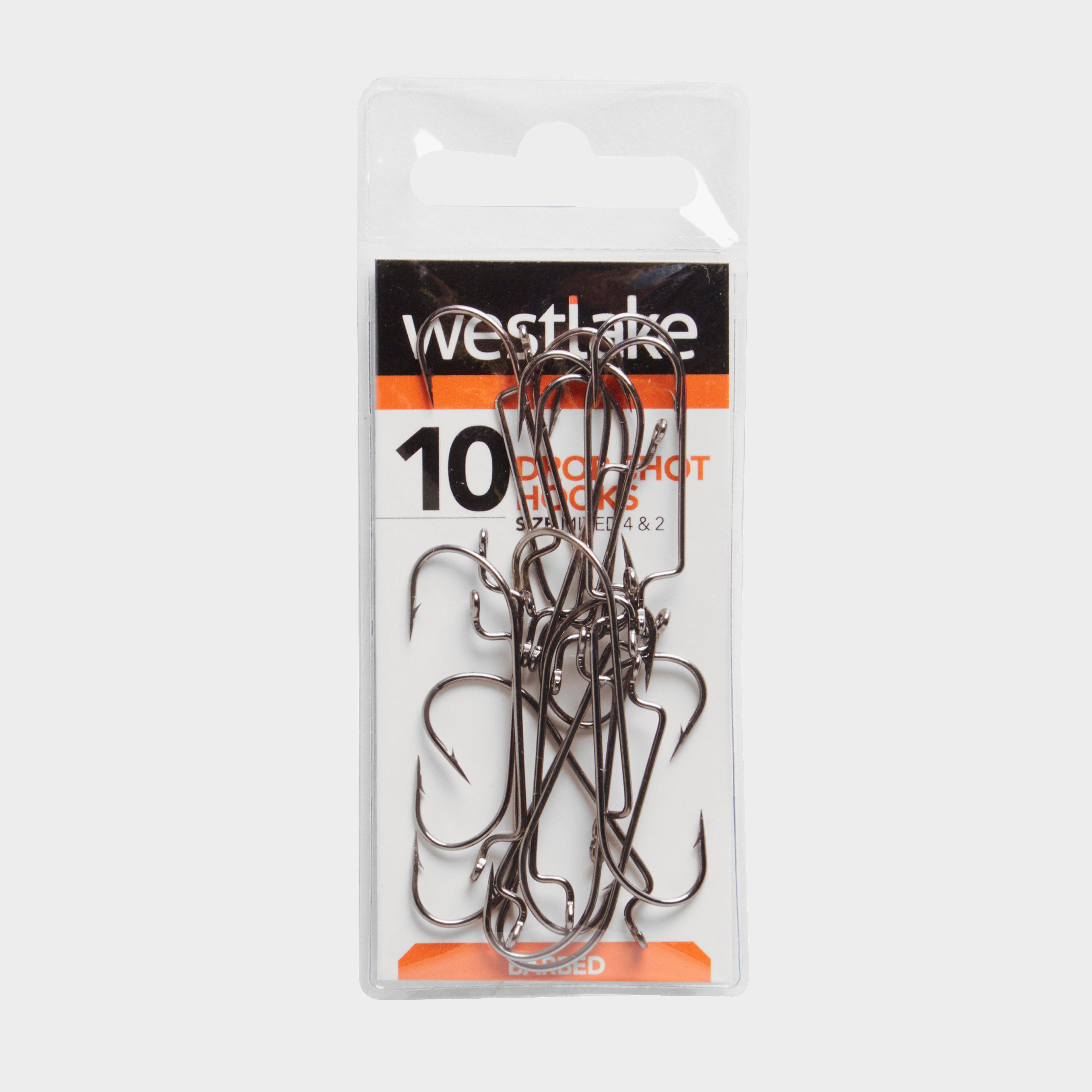 Westlake Dropshot Barbed Hooks (sizes 2 And 4) - Silver/ba  Silver/ba