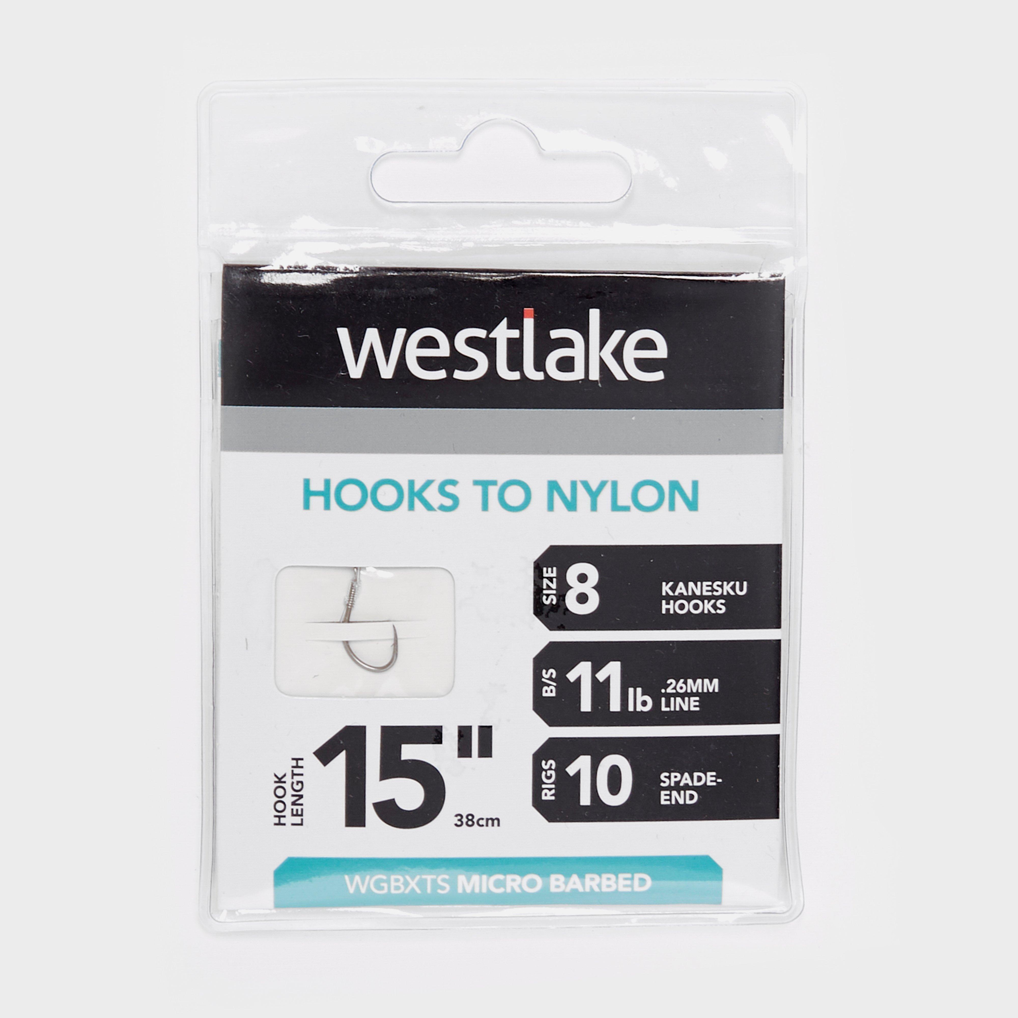 Westlake Extra Strong Barbed Hooks 15 Size 8 - Silver/15in  Silver/15in