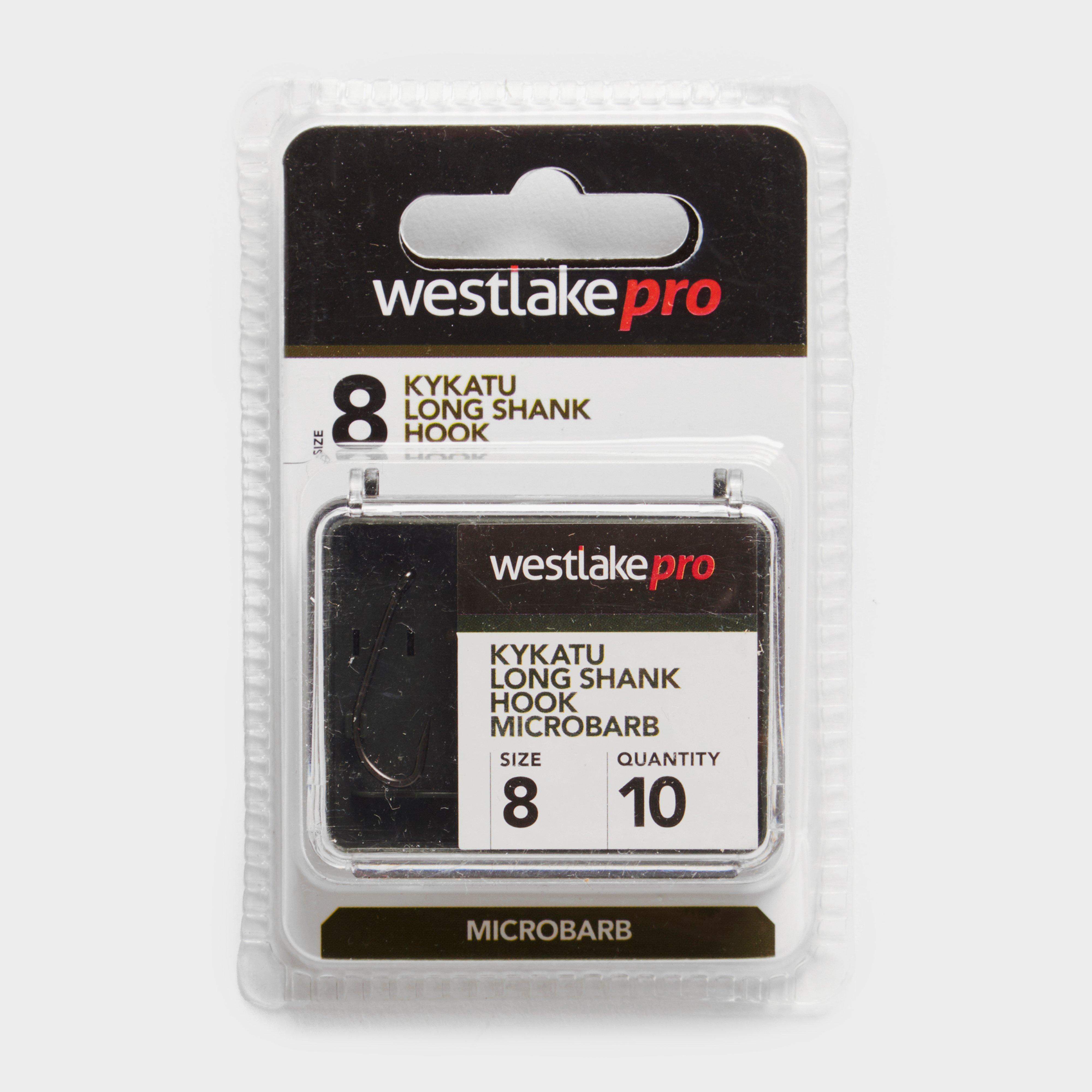 Westlake Kykatu Long Shank Hook Size 8 Micro-barbed - Black/barb  Black/barb