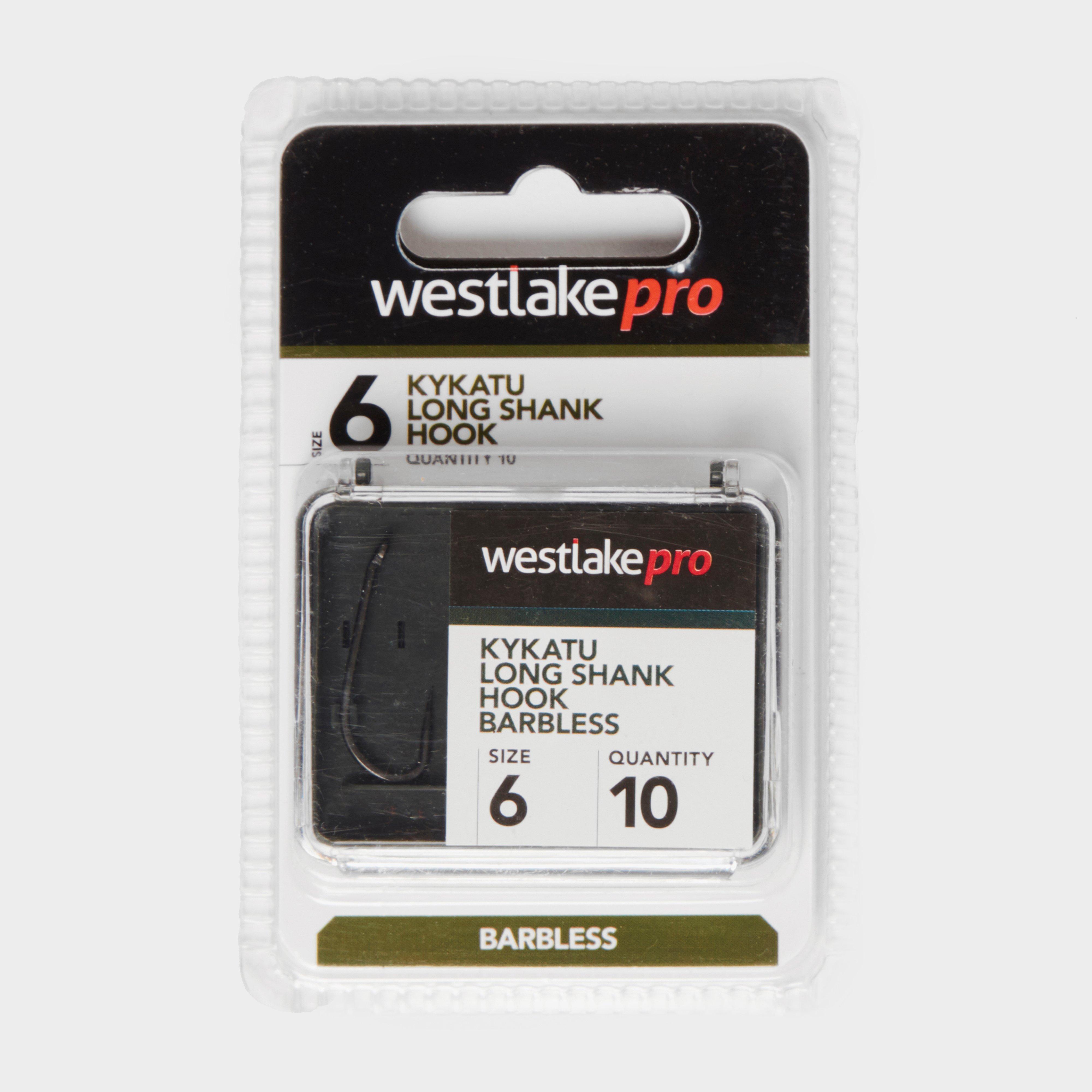 Westlake Long Shank Barbless Size 6 - Black/barbless  Black/barbless