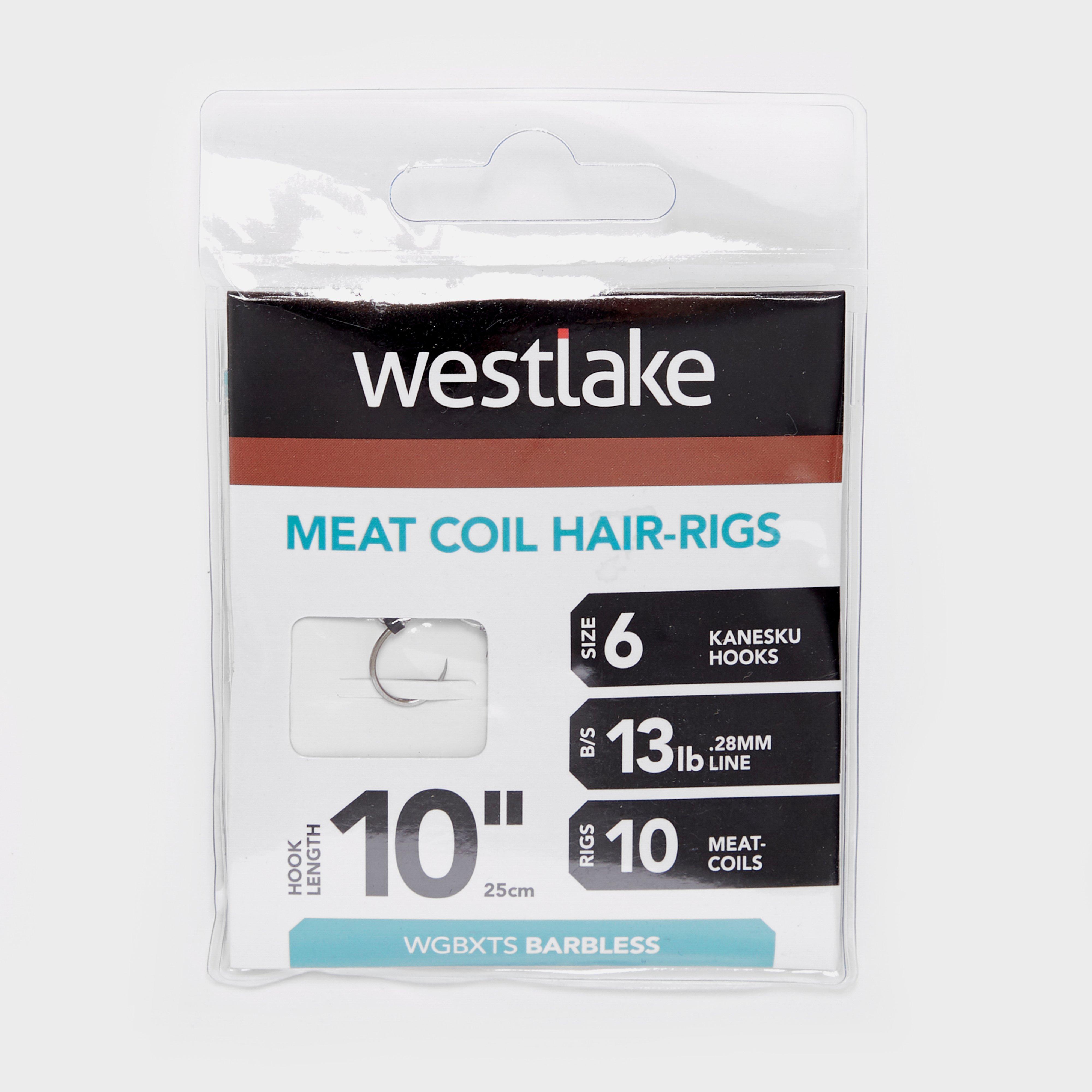 Westlake Meat Coil Hair-rigs (size 6) - Silver/co  Silver/co