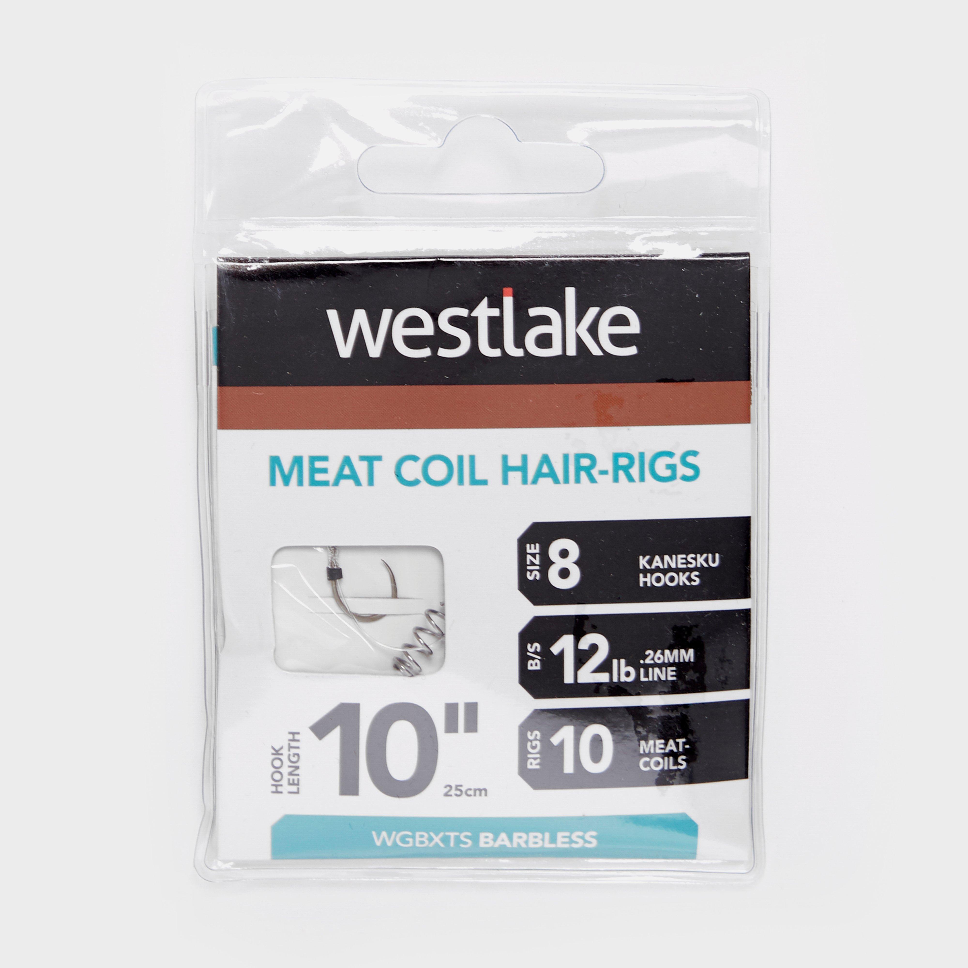 Westlake Meat Coil Hair-rigs (size 8) - Silver/co  Silver/co