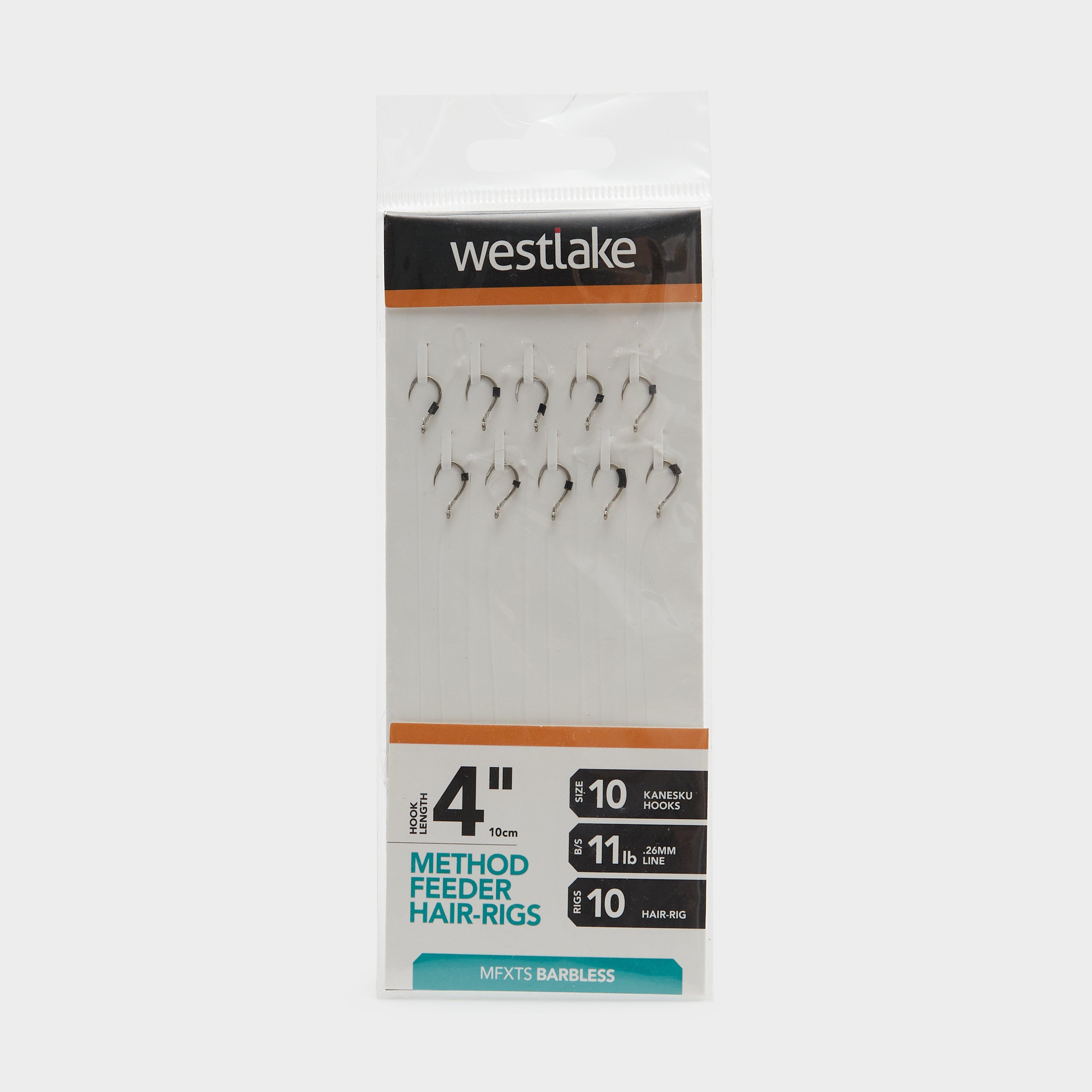 Westlake Method Feeder Hair Rigs 4 Size 10 - Silver/hai  Silver/hai