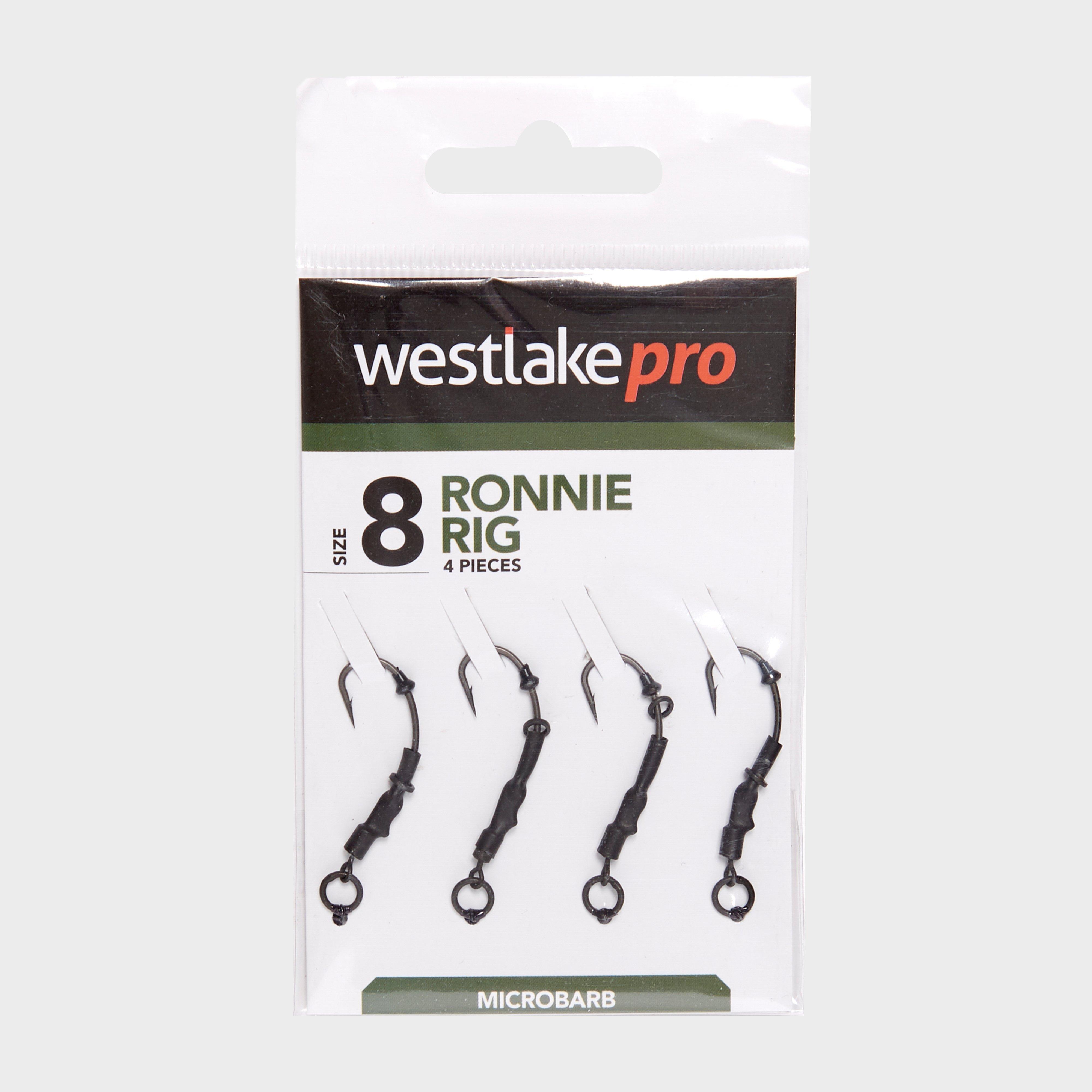 Westlake Microbarb Ronnie Rig Size 8 (4 Pack) - Black/4  Black/4