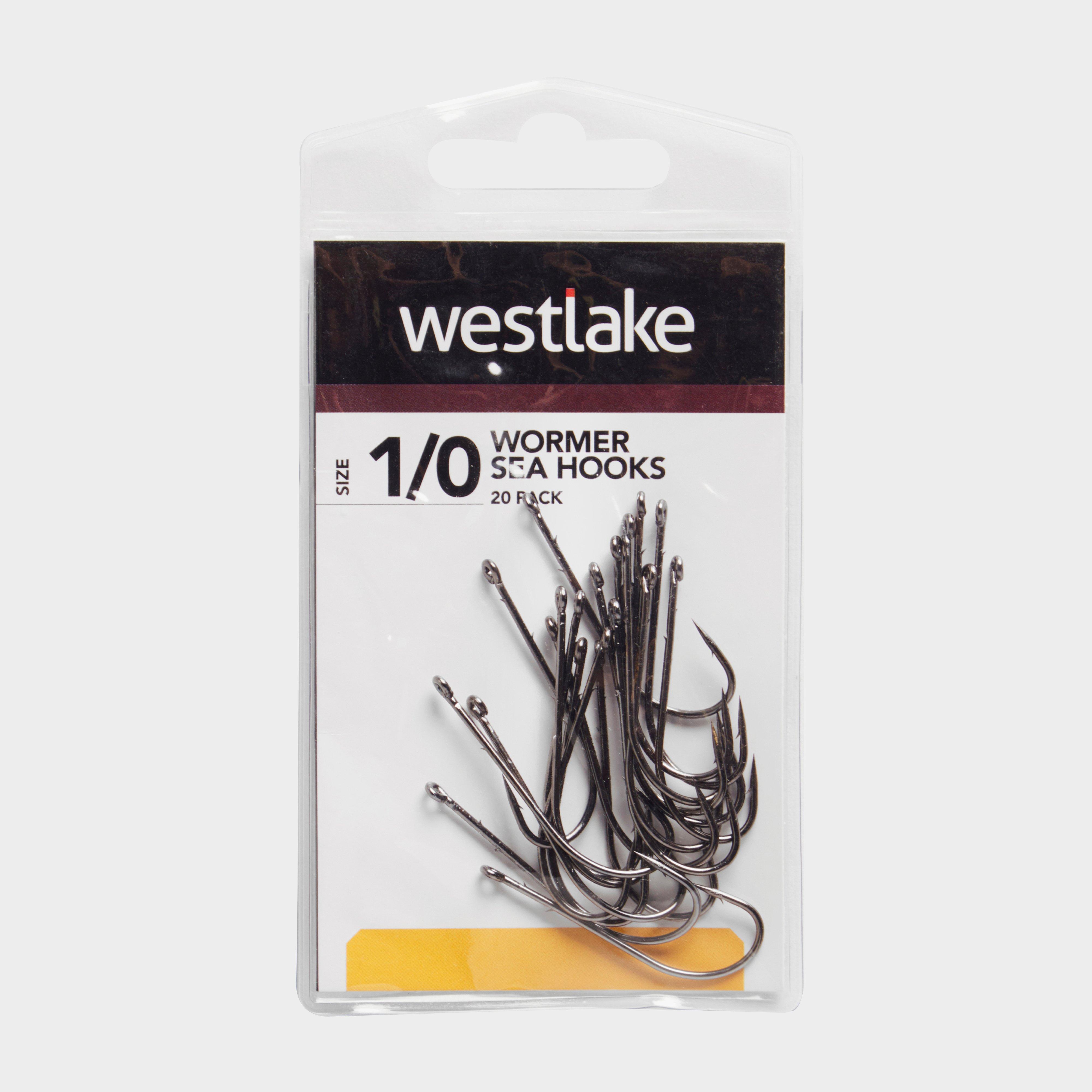 Westlake Worm Hooks (size 1/0) - Black/0  Black/0