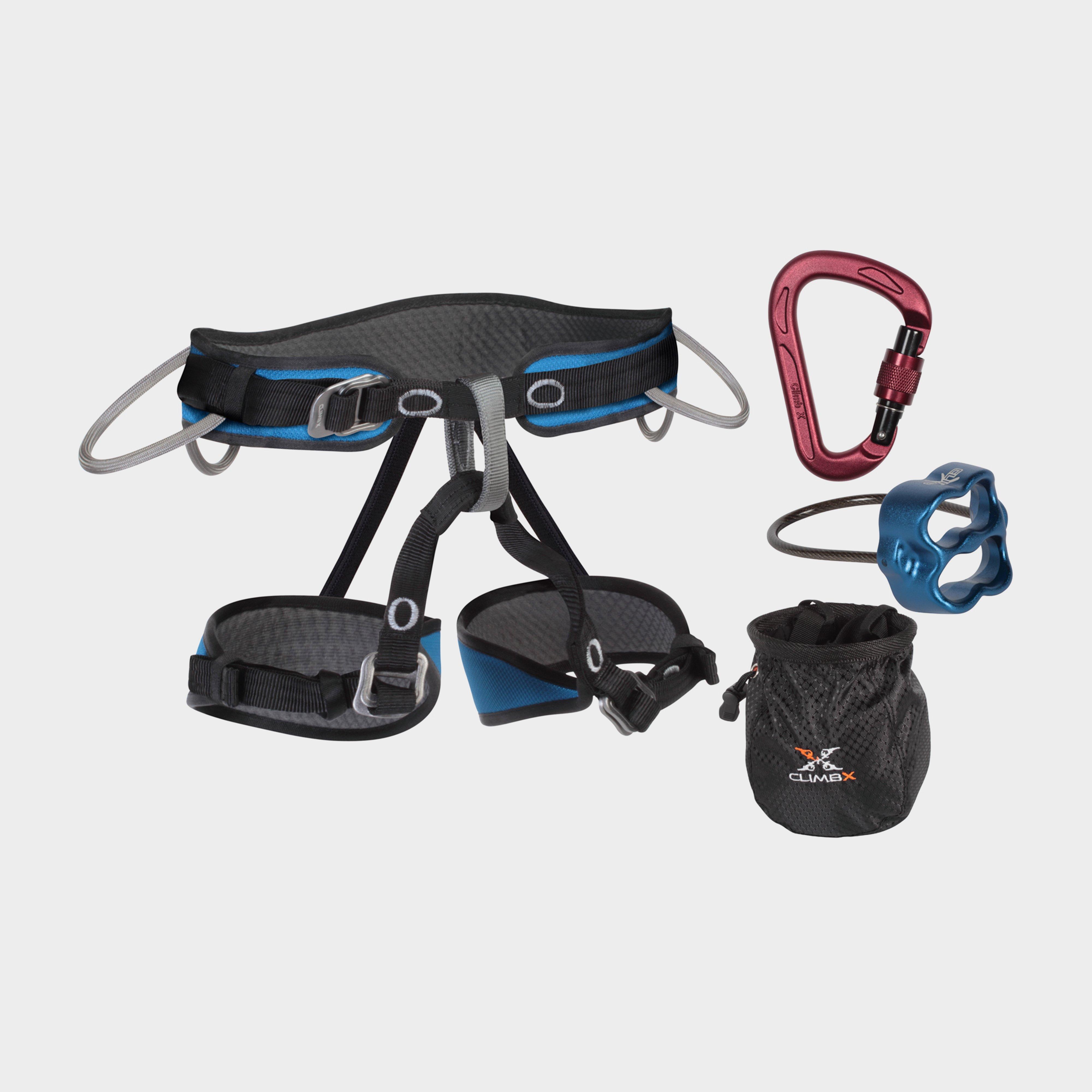 Climb X Pilot Harness And Belay Set - Black/set  Black/set