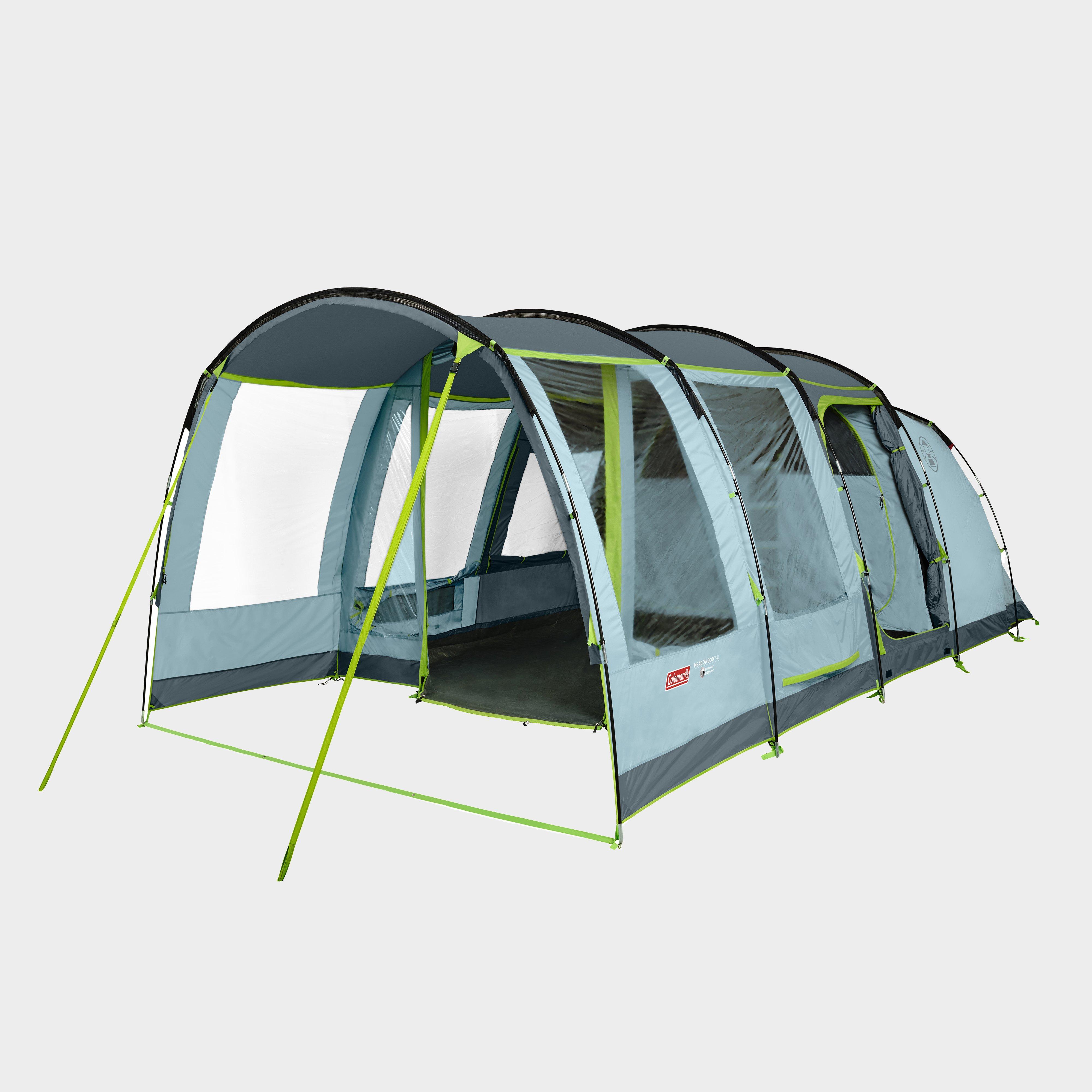 Coleman Meadowood 4 Person Large Tent With Blackout Bedrooms - Blue/blue  Blue/blue