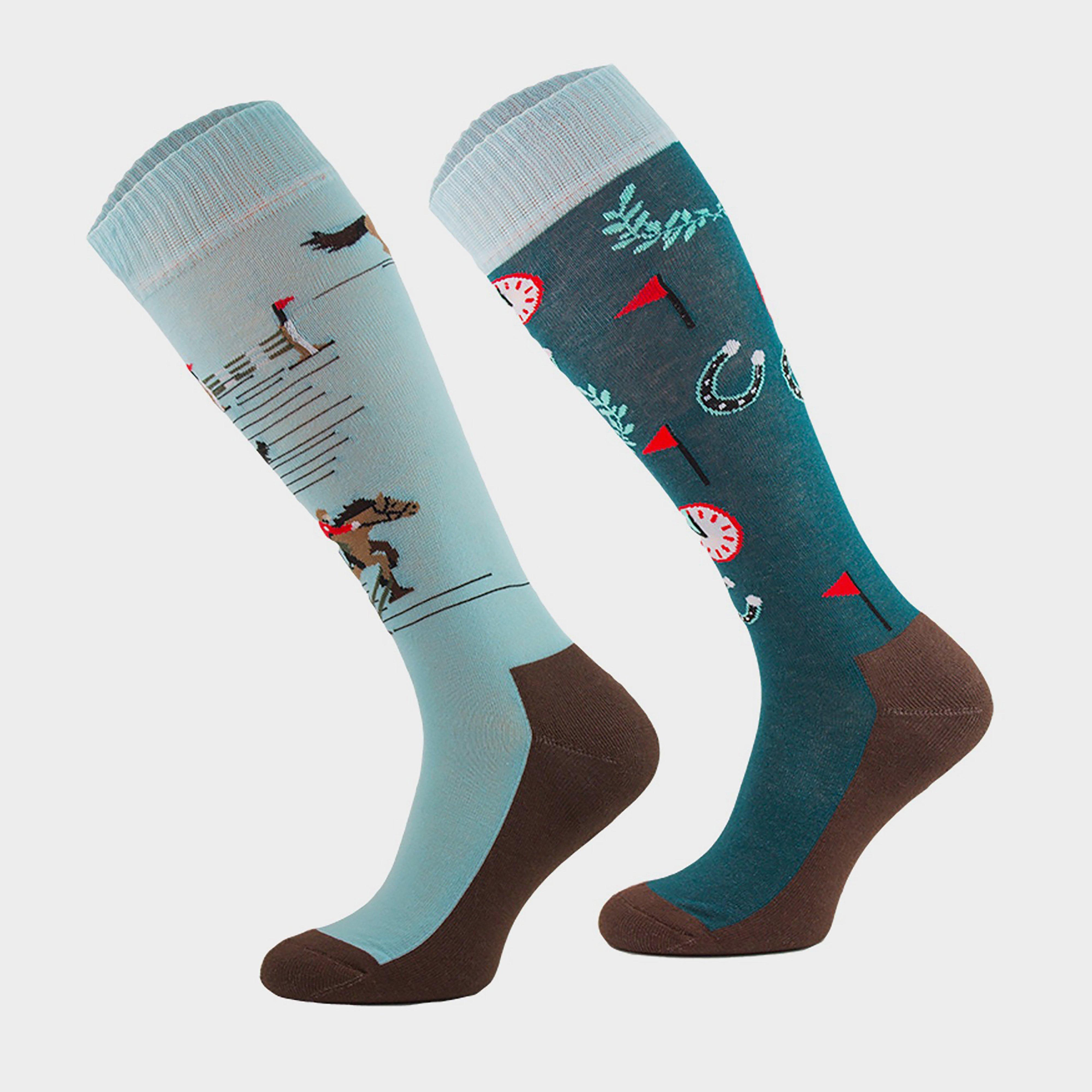 Comodo Adults Novelty Fun Socks Jumping - Blue/blue  Blue/blue