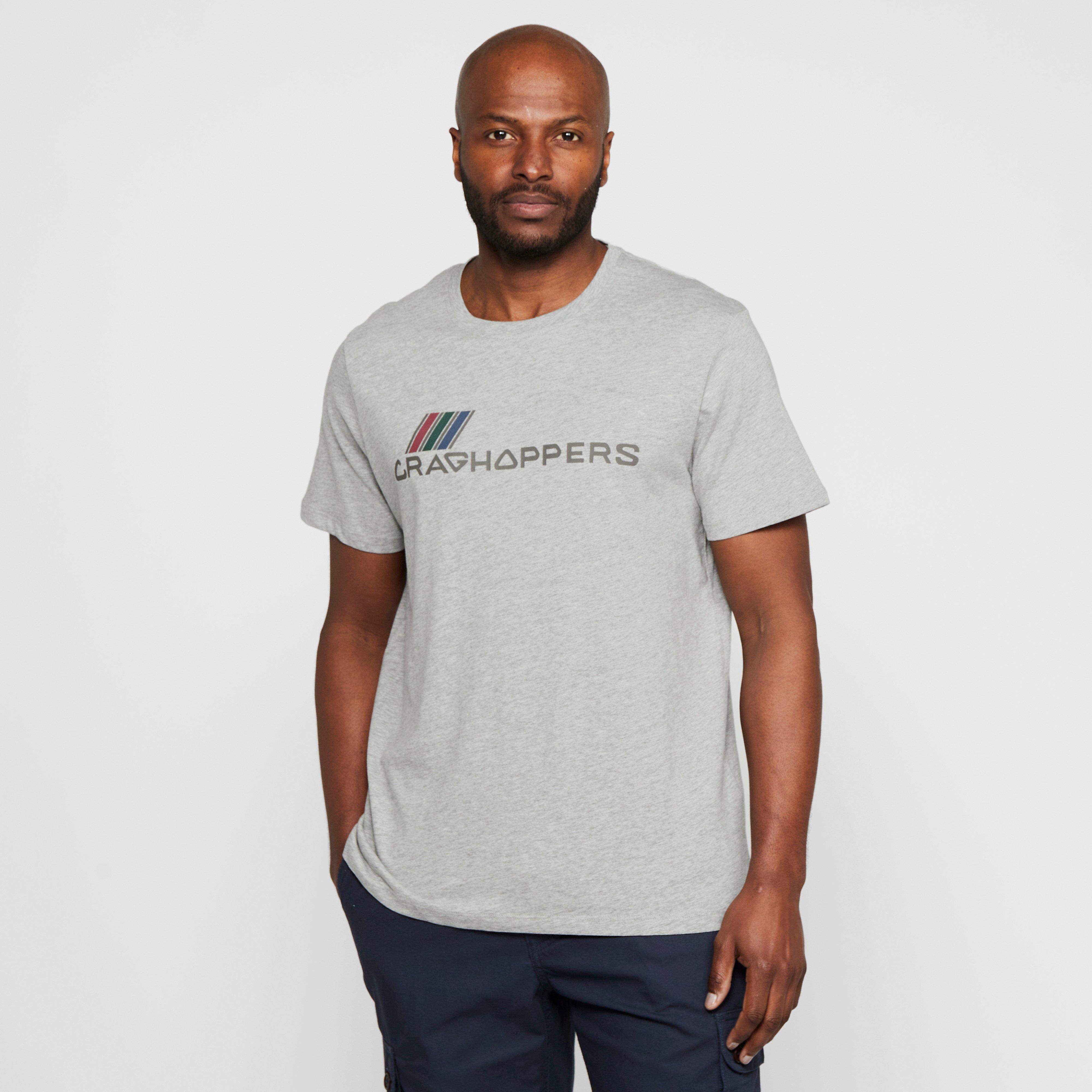 Craghoppers Front Logo Short Sleeved T-shirt - Light Grey/light Grey  Light Grey/light Grey