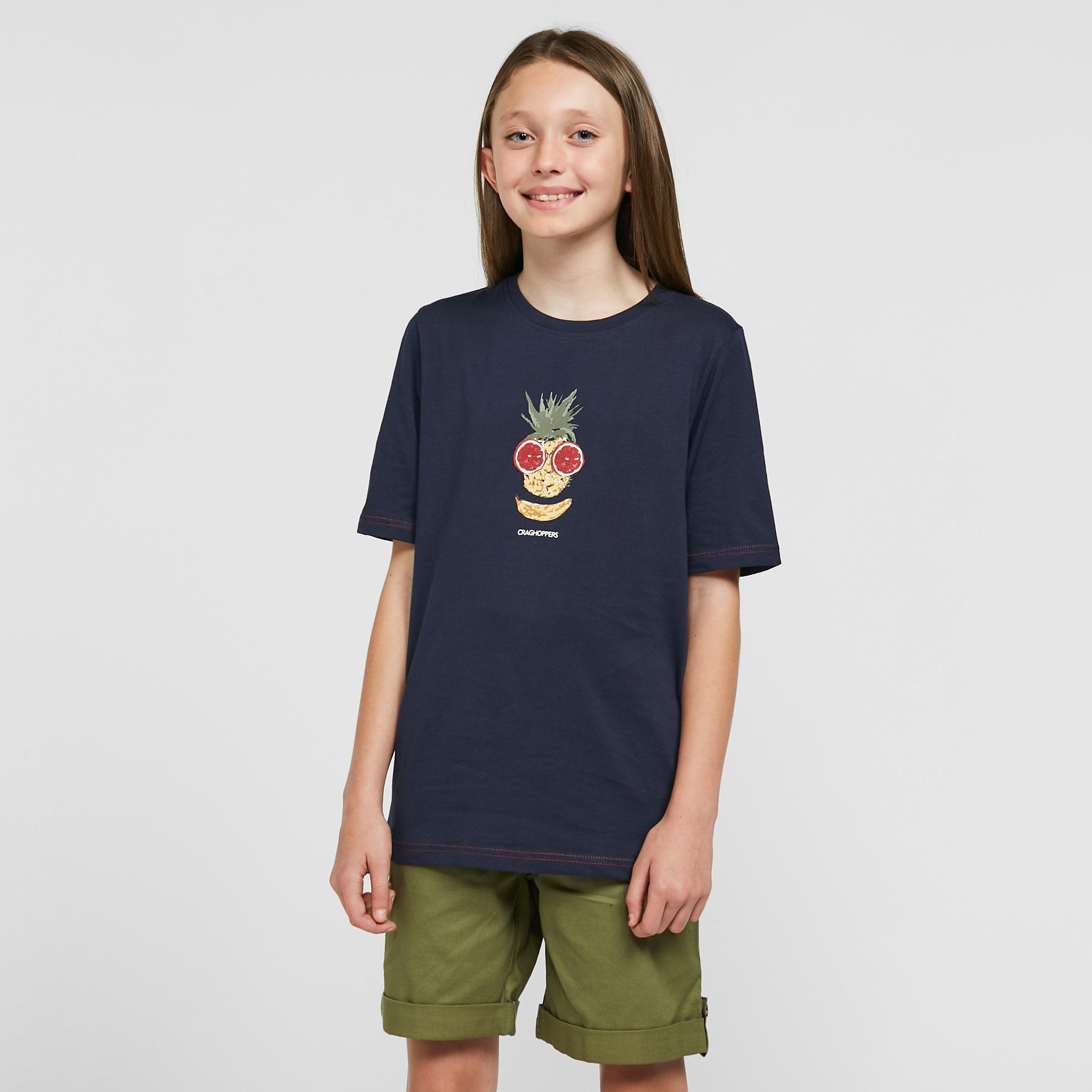 Craghoppers Kids Gibbon Short Sleeved T-shirt - Navy Blue/navy Blue  Navy Blue/navy Blue