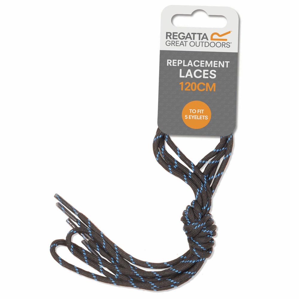 Regatta Water Resistant Laces - Black / Pluto - 120cm