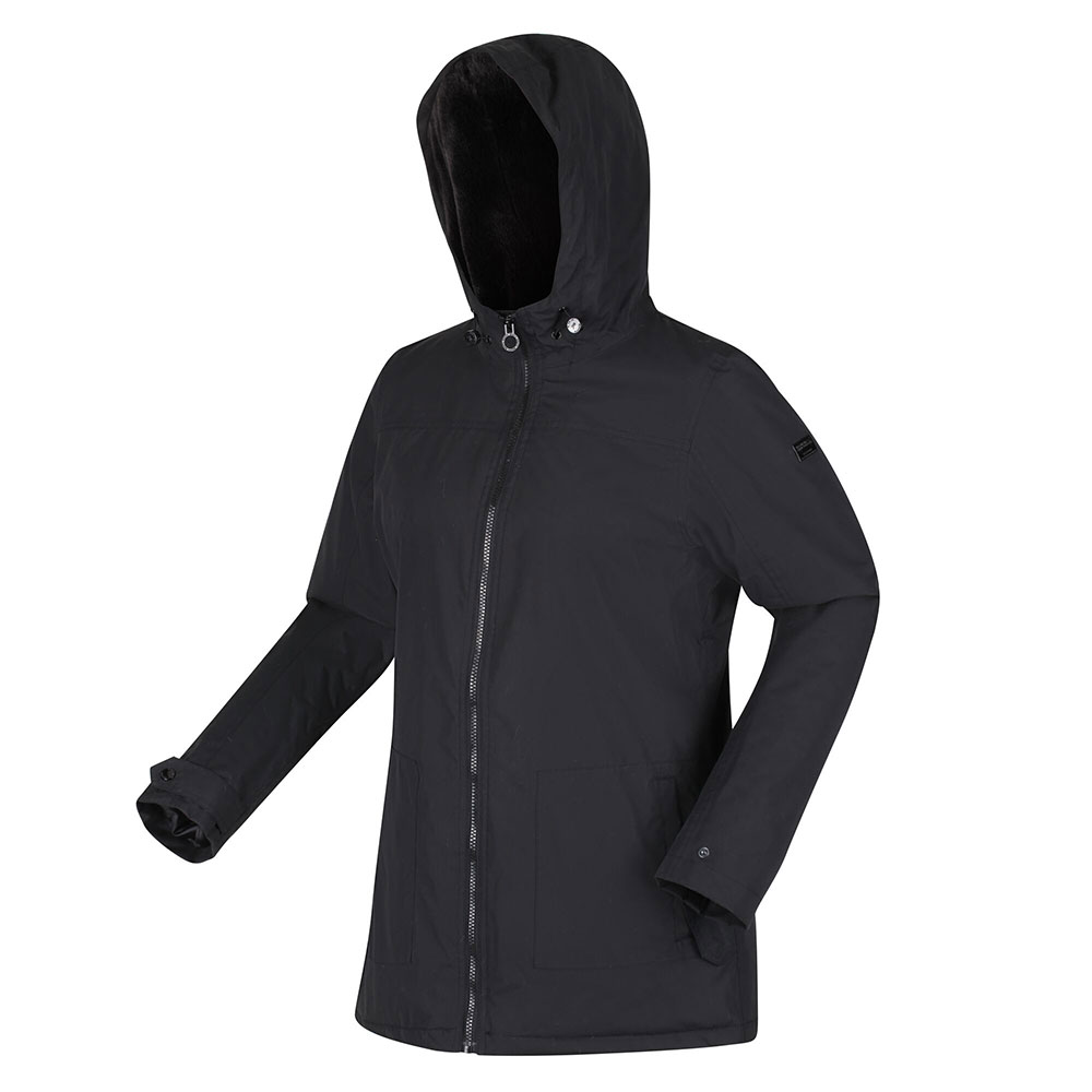 Regatta Womens Bergonia Ii Waterproof Insulated Jacket-black / Black-10