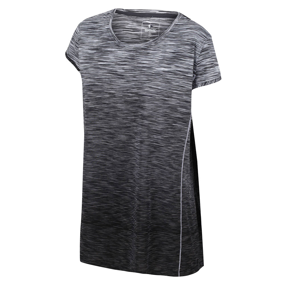 Regatta Womens Hyperdimension Ii T-shirt-black Ombre-10