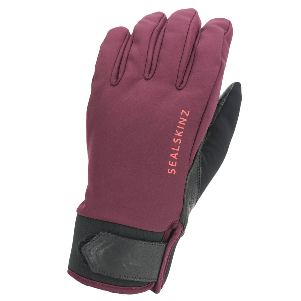 Sealskinz Womens All Weather Insulated Waterproof Glove-red / Black-xl