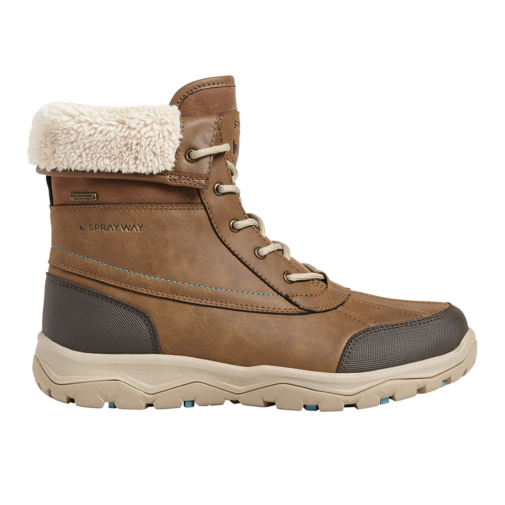 Sprayway Womens Resolute Hydrodry Waterproof Walking Boots-brown-4