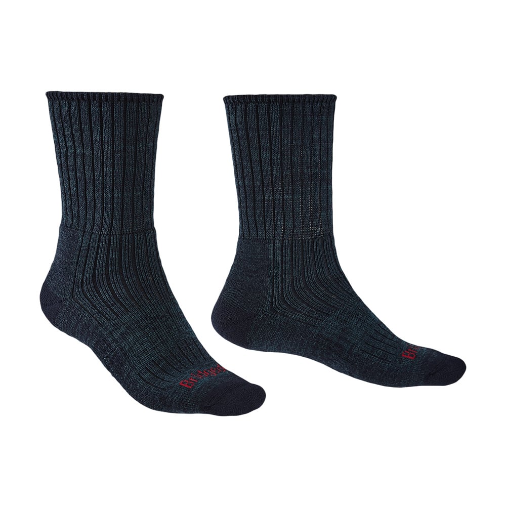 Bridgedale Mens Hike Midweight Merino Comfort Boot Socks-navy-12+