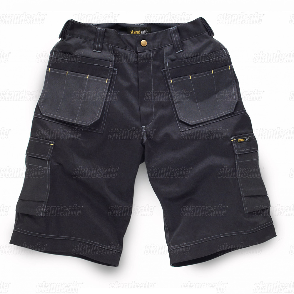 Standsafe Contrast Work Shorts - Black - 32
