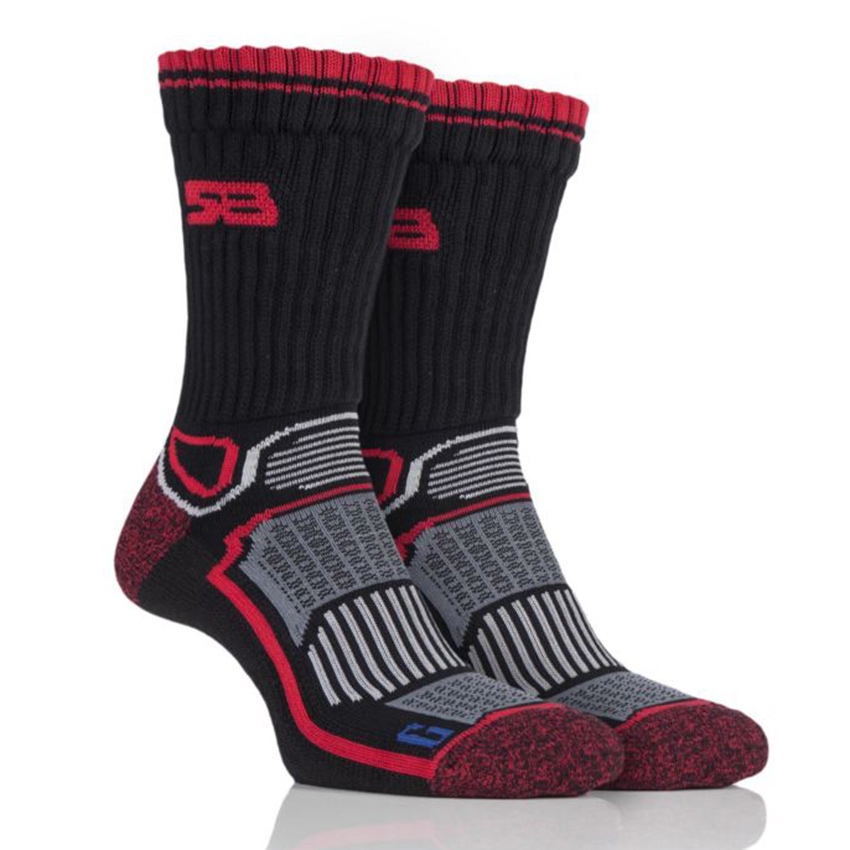 Storm Bloc Mens Aerobic Socks With Blueguard - Black / Red - 6 - 8