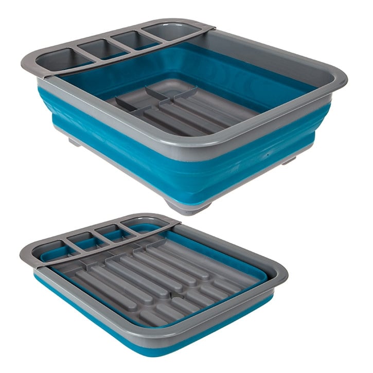 Summit Pop Dish Drainer With Draining System - Blue
