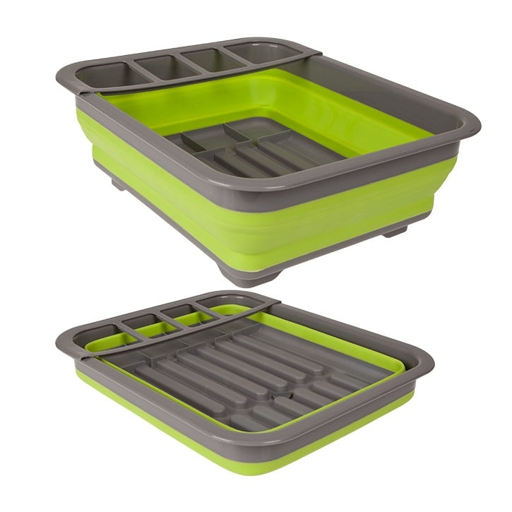 Summit Pop Dish Drainer With Draining System - Lime Green