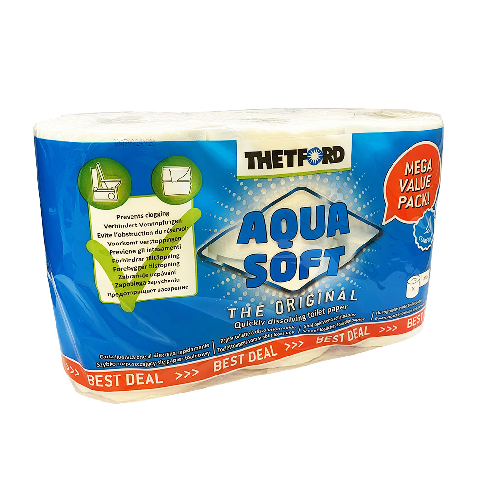 Thetford Aqua Soft Toilet Tissue (6pk)
