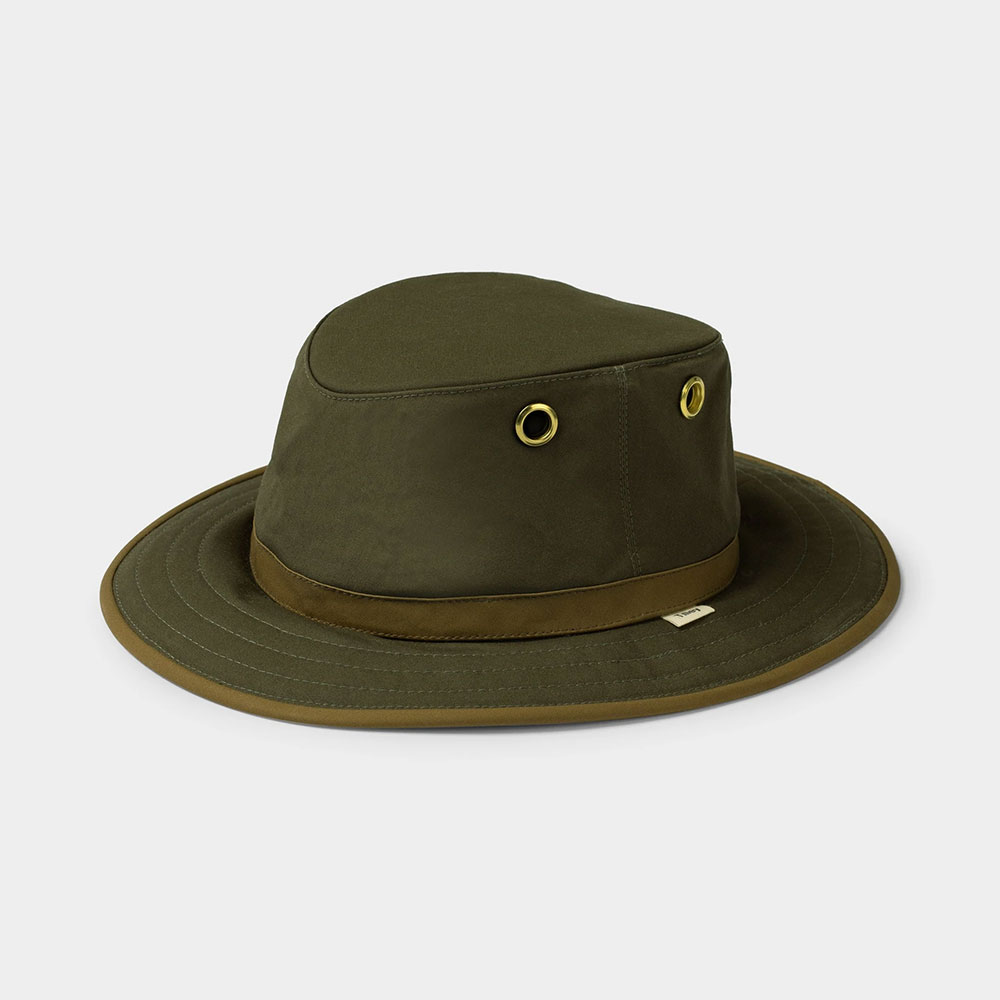 Tilley Outback Waxed Cotton Hat-green-7 1/2