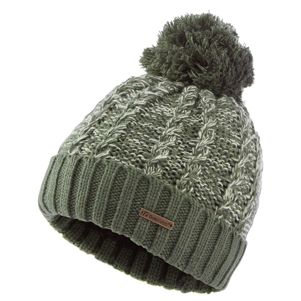 Trekmates Elsie Cable Knitted Hat-thyme