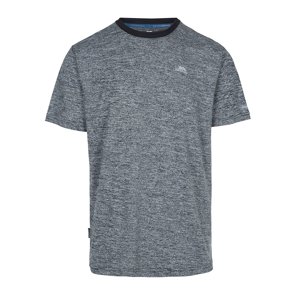 Trespass Mens Ace Quickdry Short Sleeve T-shirt-dark Grey-l