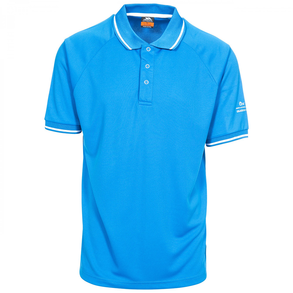 Trespass Mens Bonington Quick Dry Polo Shirt-blue-2xl