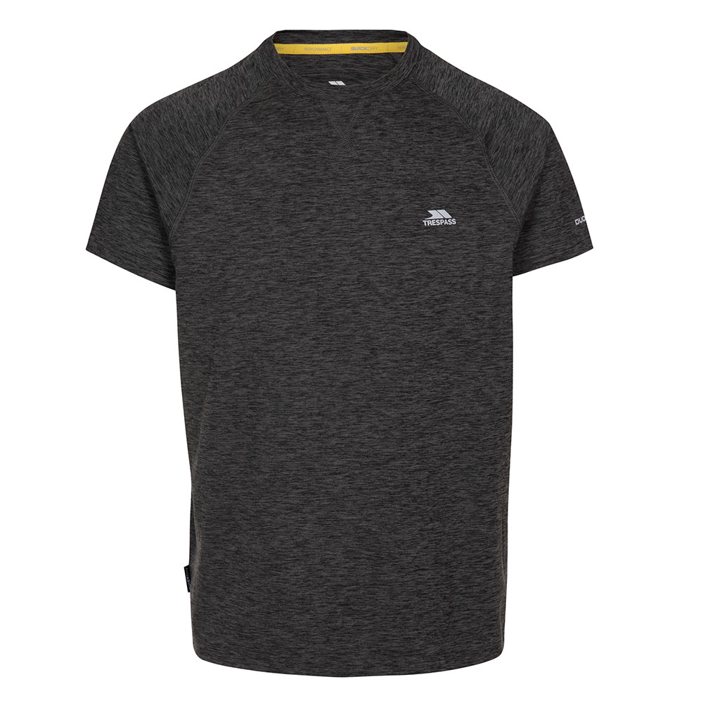 Trespass Mens Cameron Active T-shirt-black Marl-2xl