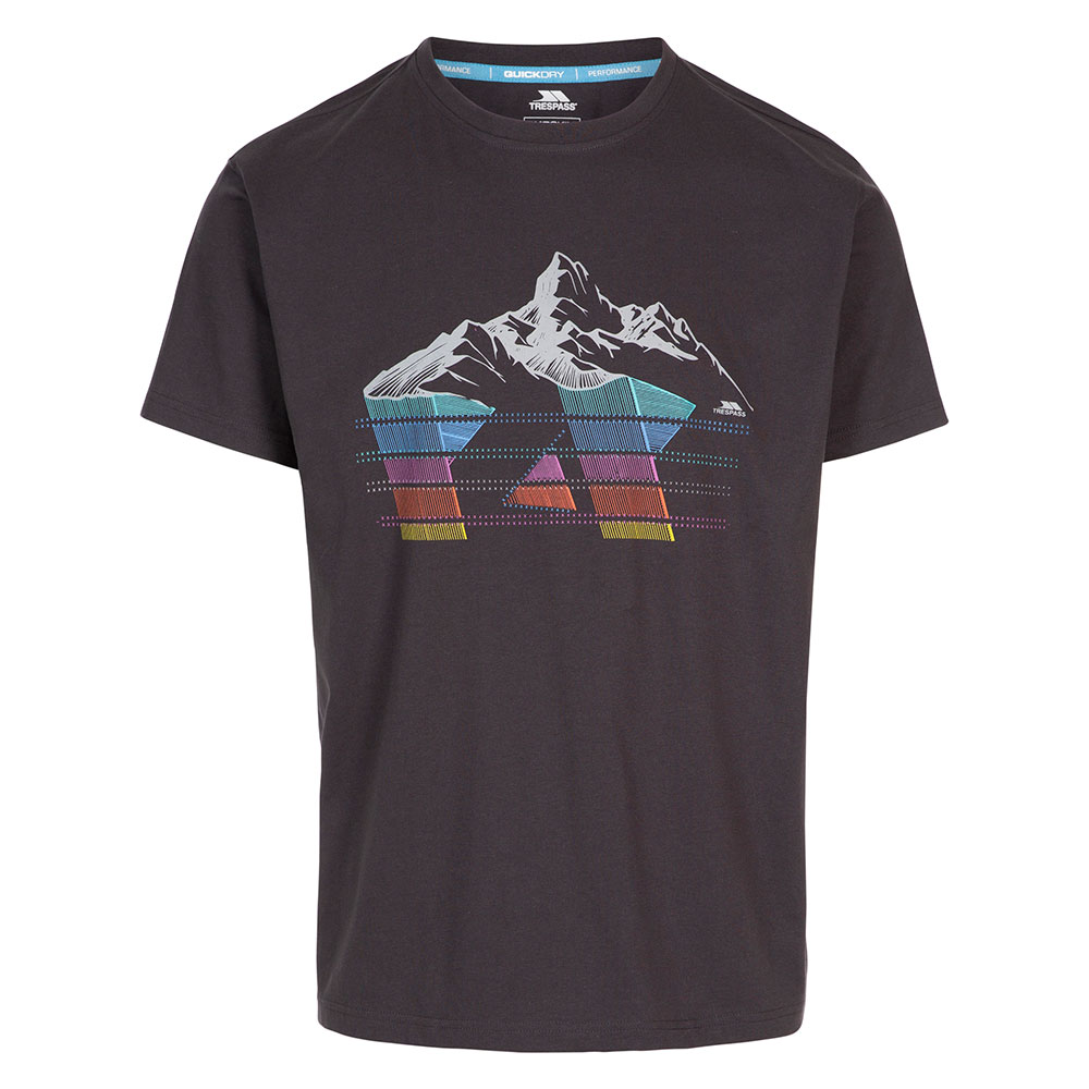 Trespass Mens Daytona T-shirt-dark Grey-l